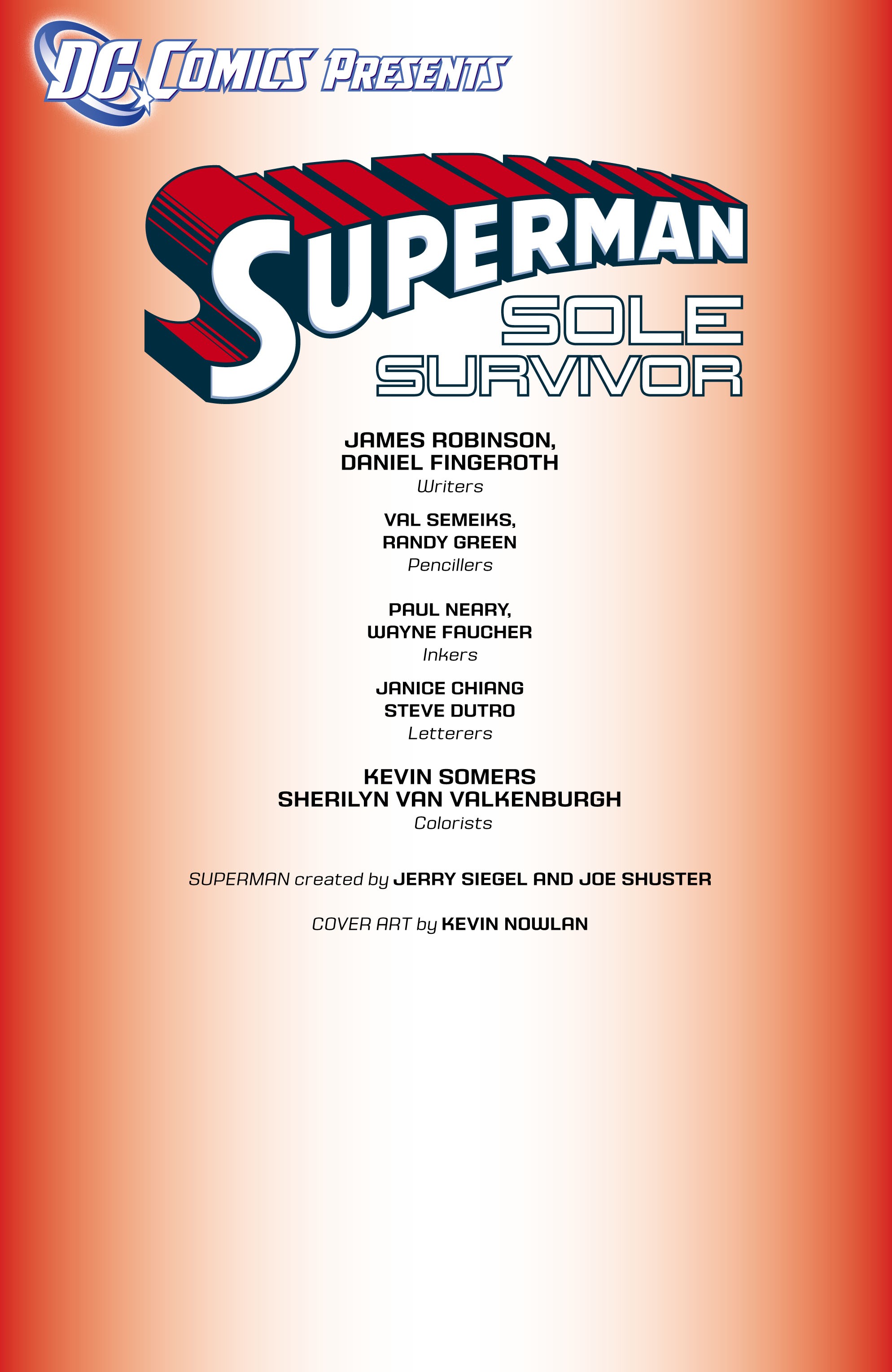Read online DC Comics Presents: Superman - Sole Survivor comic -  Issue # TPB - 2