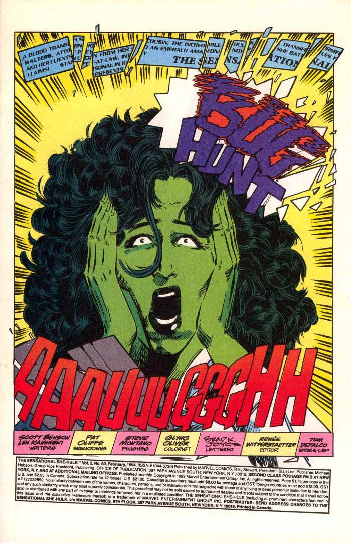 Read online The Sensational She-Hulk comic -  Issue #60 - 2