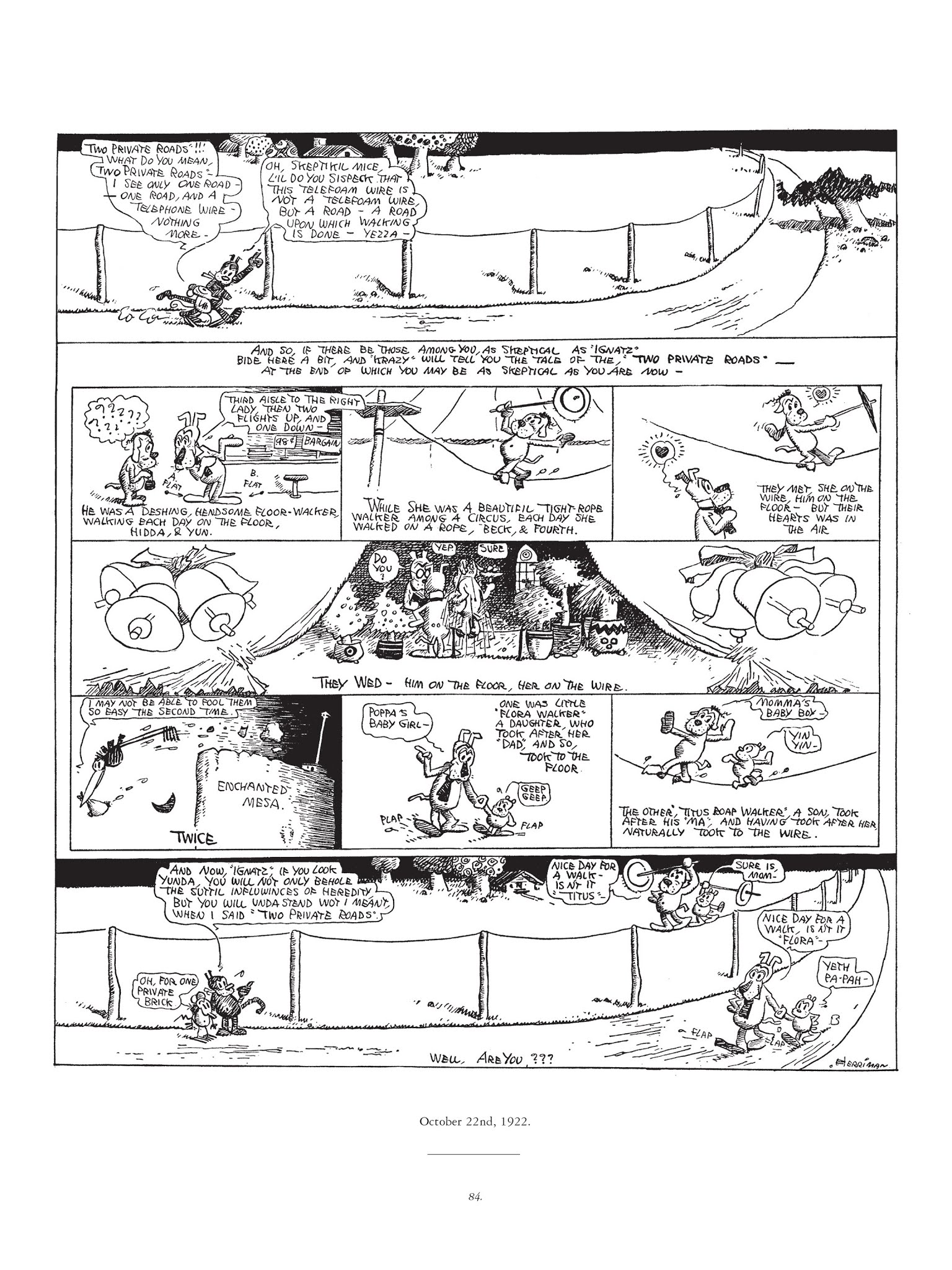 Read online Krazy & Ignatz comic -  Issue # TPB 3 - 84