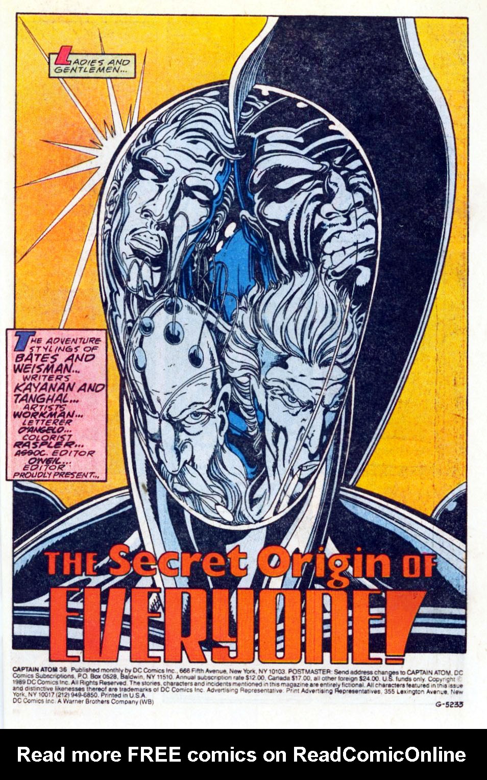 Read online Captain Atom (1987) comic -  Issue #36 - 2