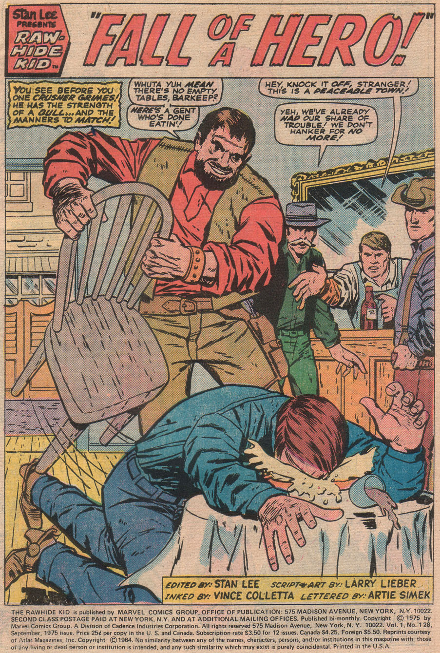 Read online The Rawhide Kid comic -  Issue #128 - 3