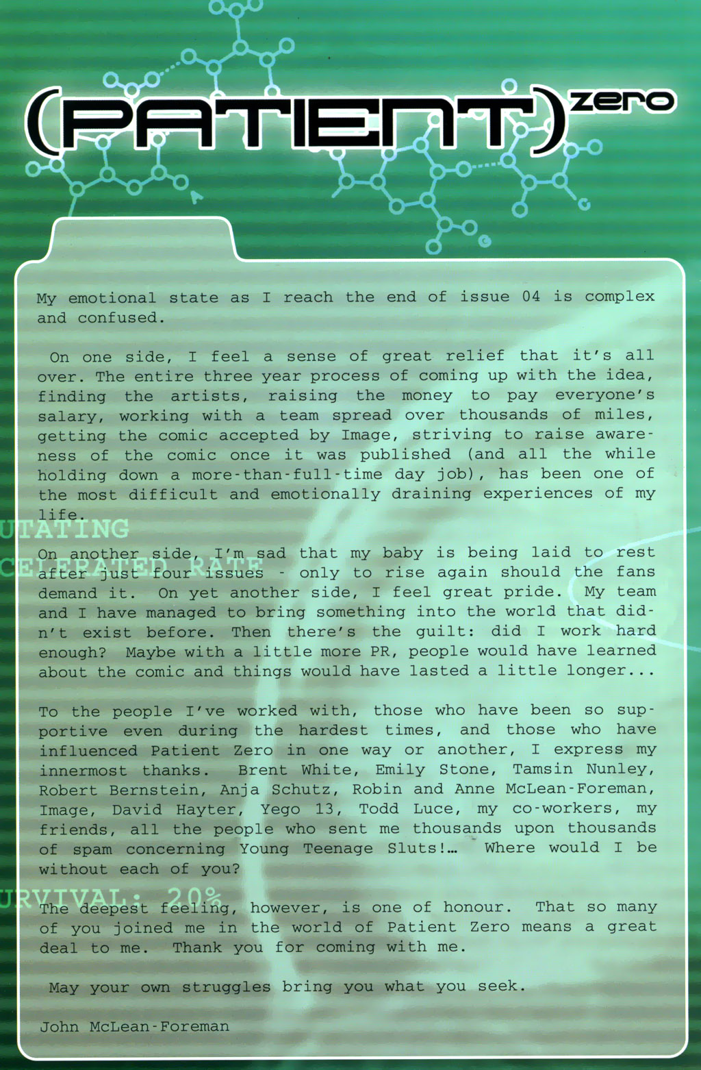 Read online Patient Zero comic -  Issue #4 - 25