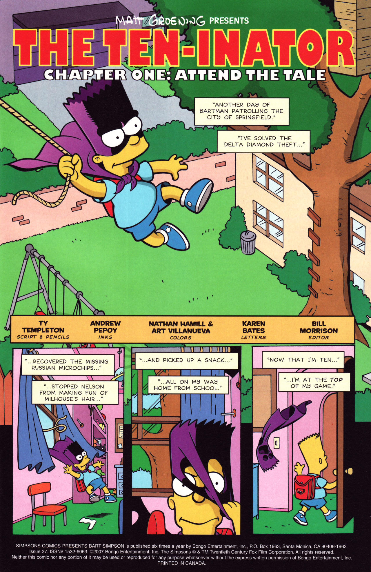 Read online Simpsons Comics Presents Bart Simpson comic -  Issue #37 - 2