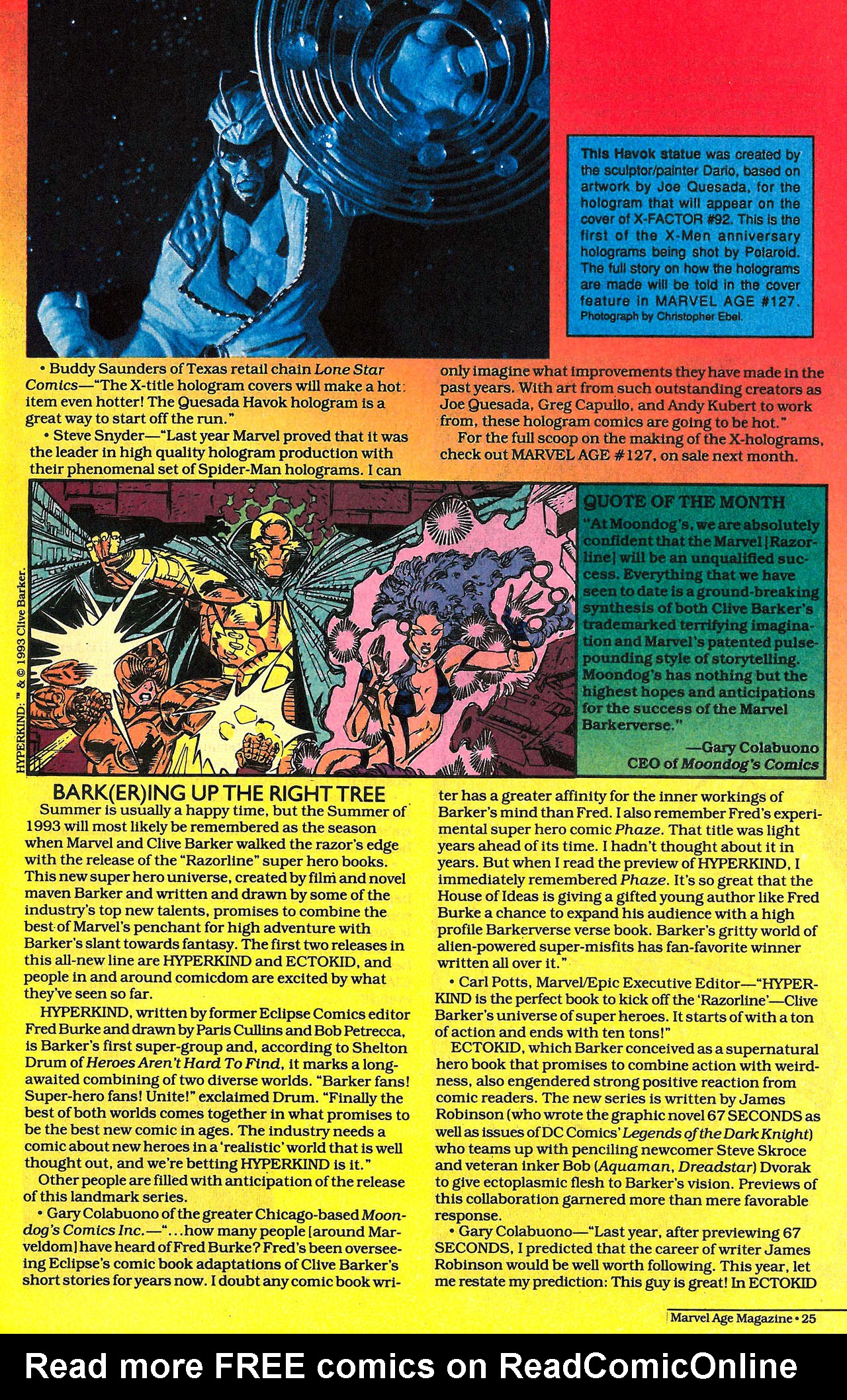 Read online Marvel Age comic -  Issue #126 - 26