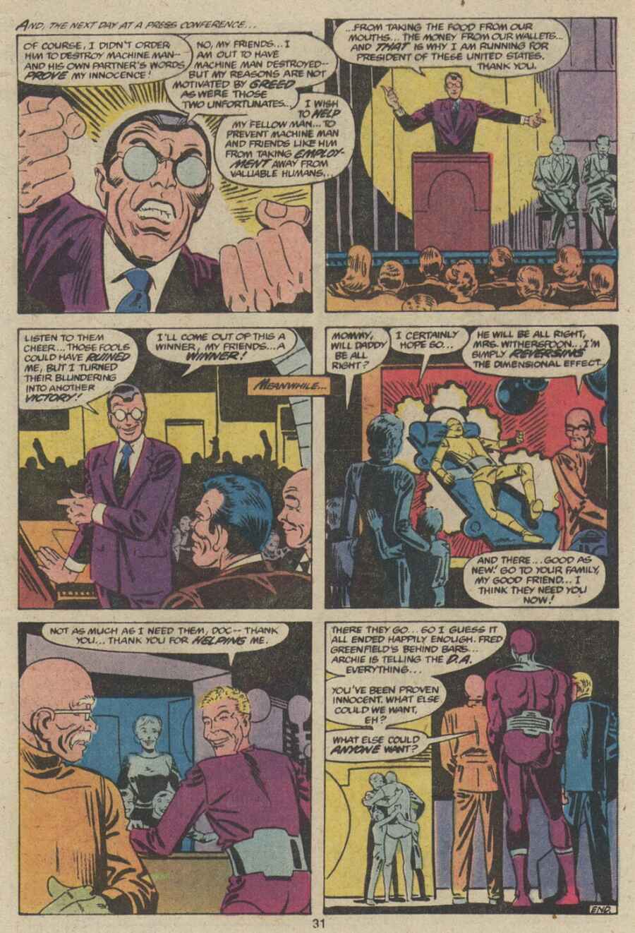 Read online Machine Man (1978) comic -  Issue #14 - 19