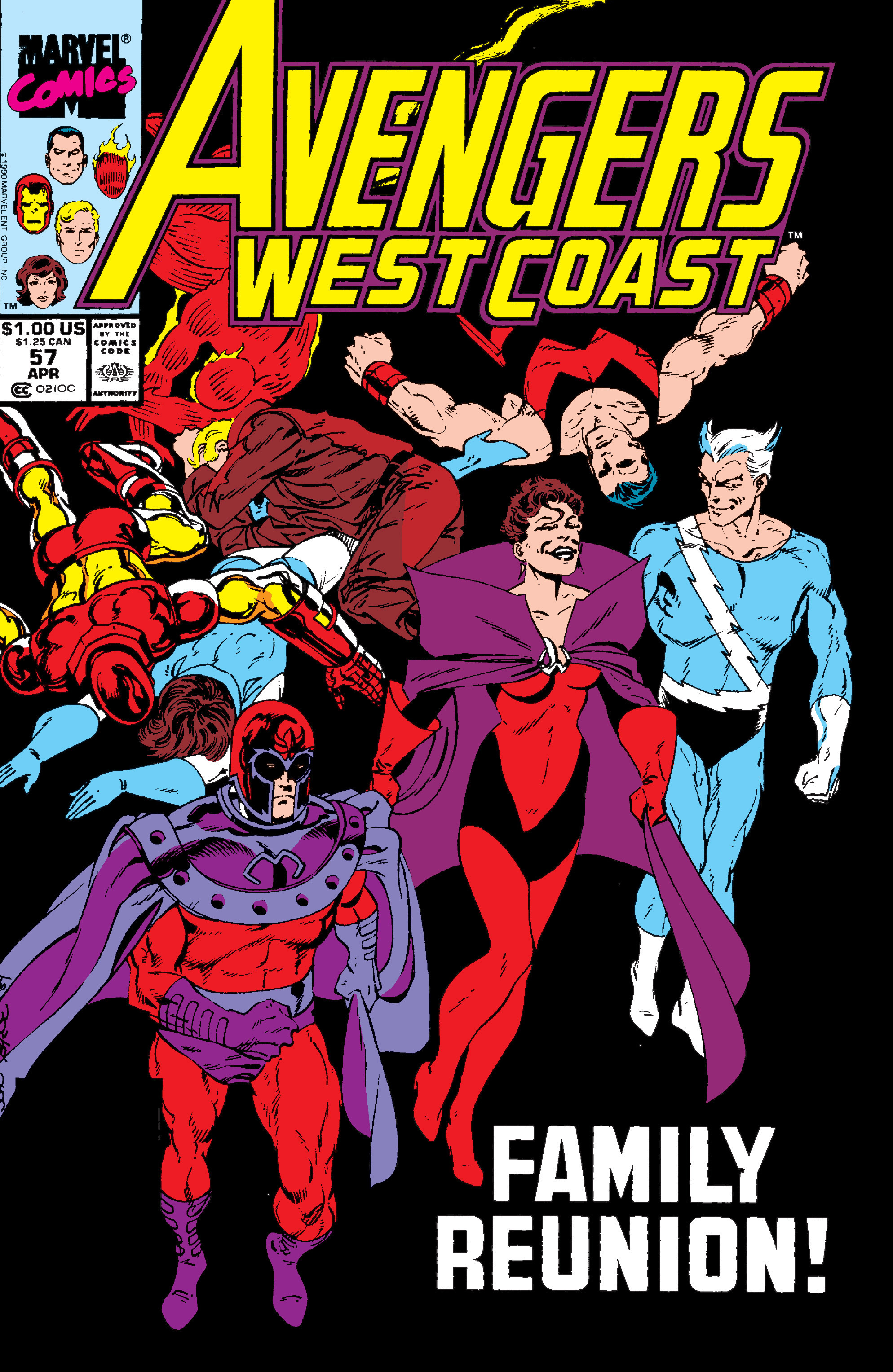 Read online Avengers West Coast (1989) comic -  Issue #57 - 1