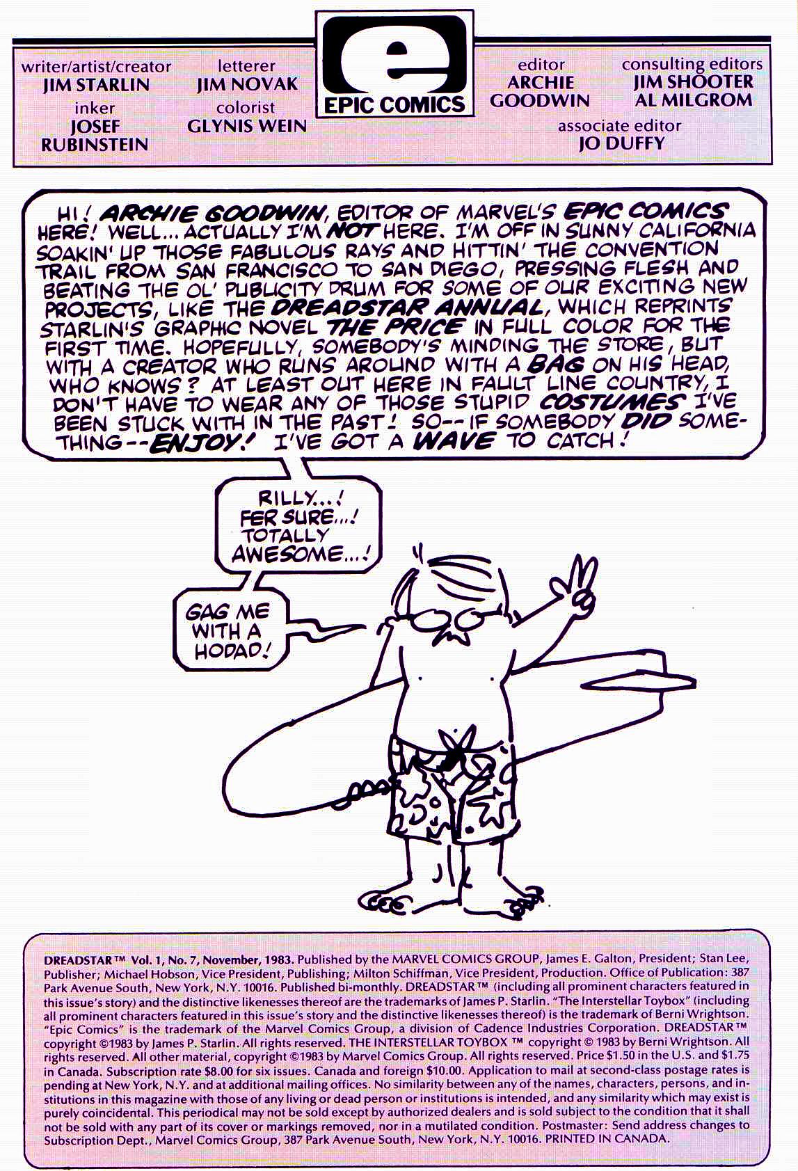 Read online Dreadstar comic -  Issue #7 - 2