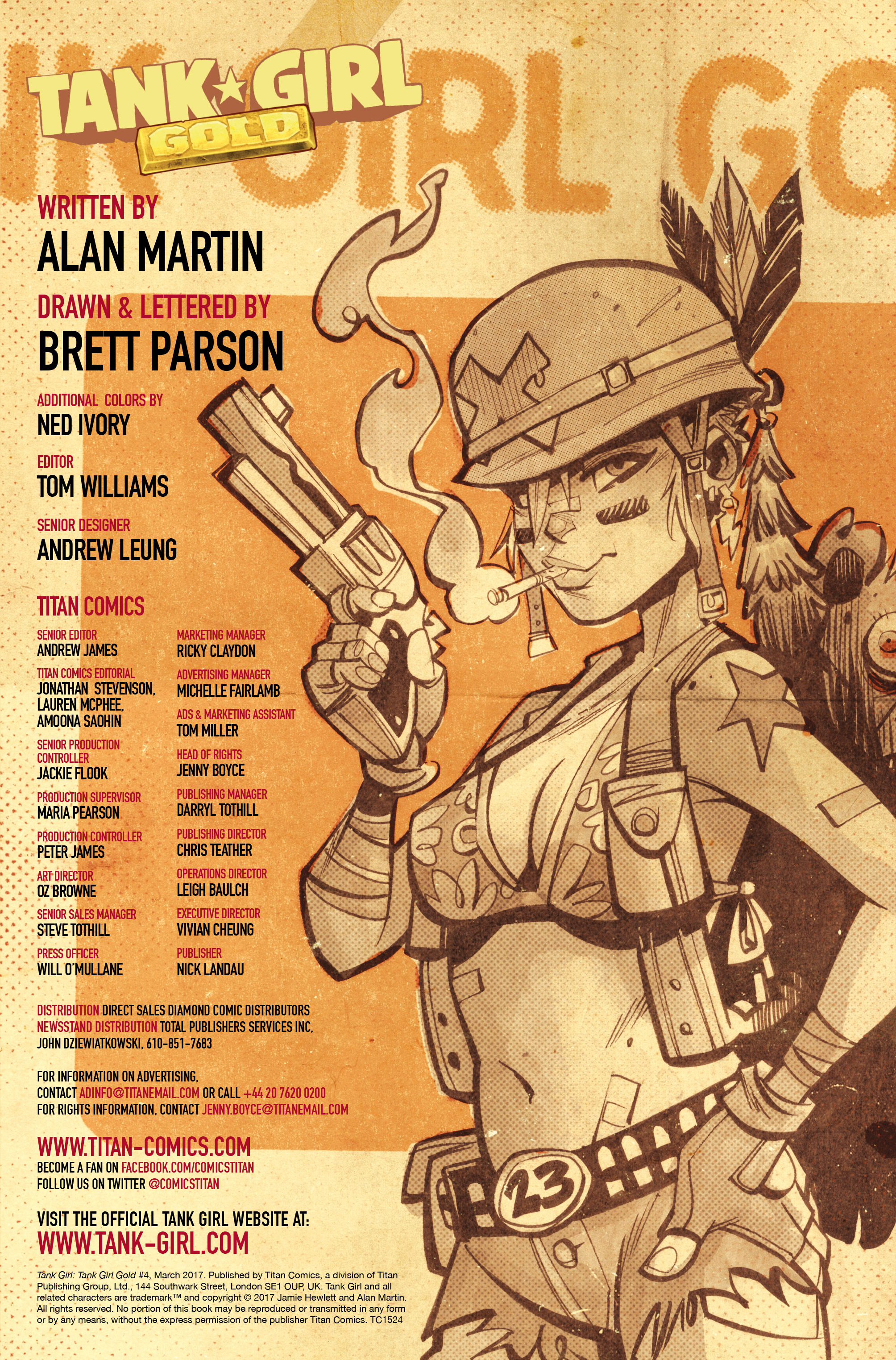 Read online Tank Girl: Gold comic -  Issue #4 - 2