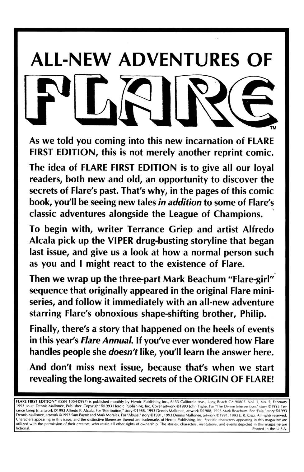 Read online Flare First Edition comic -  Issue #5 - 2