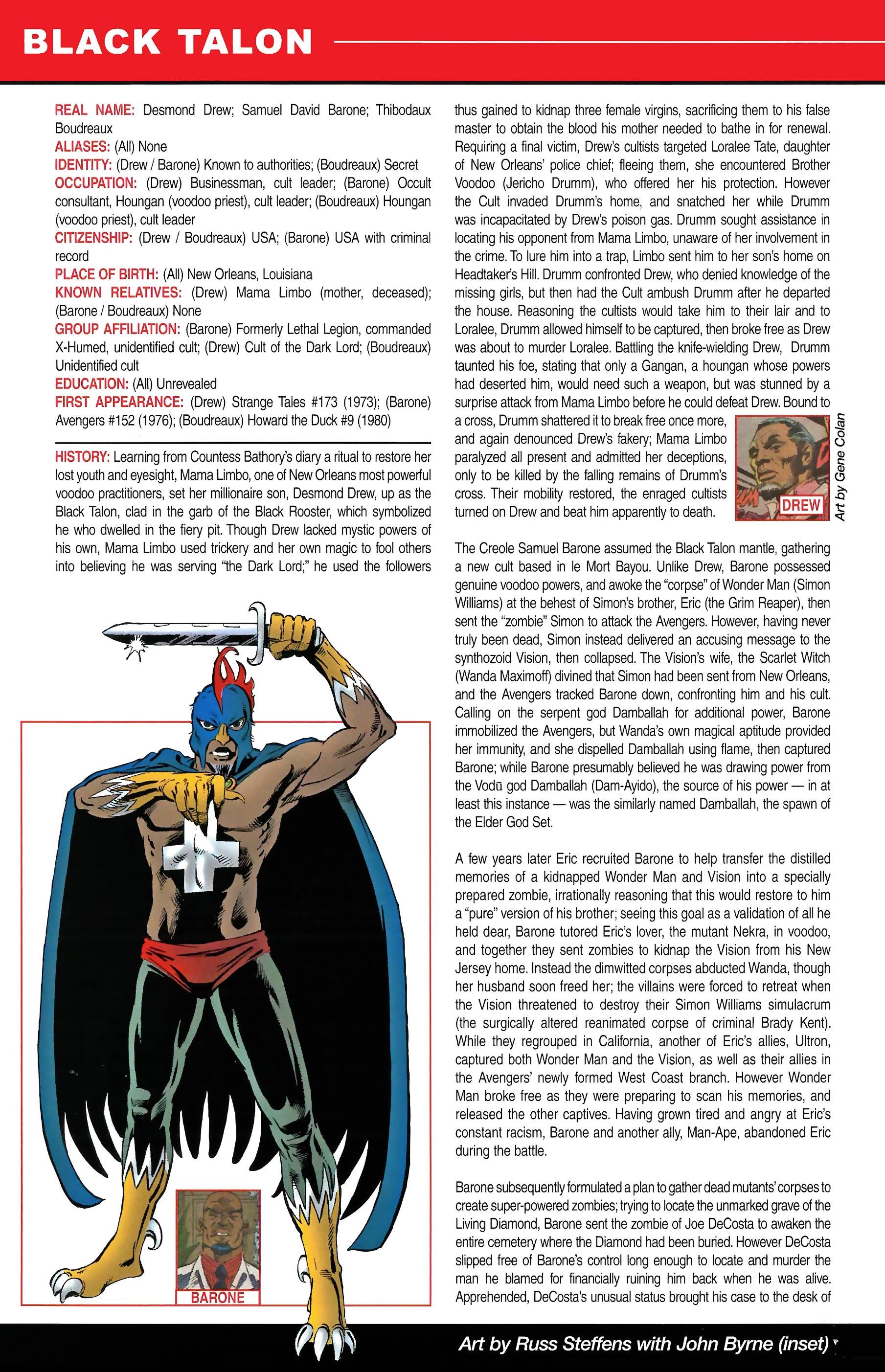 Read online Official Handbook of the Marvel Universe A to Z comic -  Issue # TPB 1 (Part 2) - 124