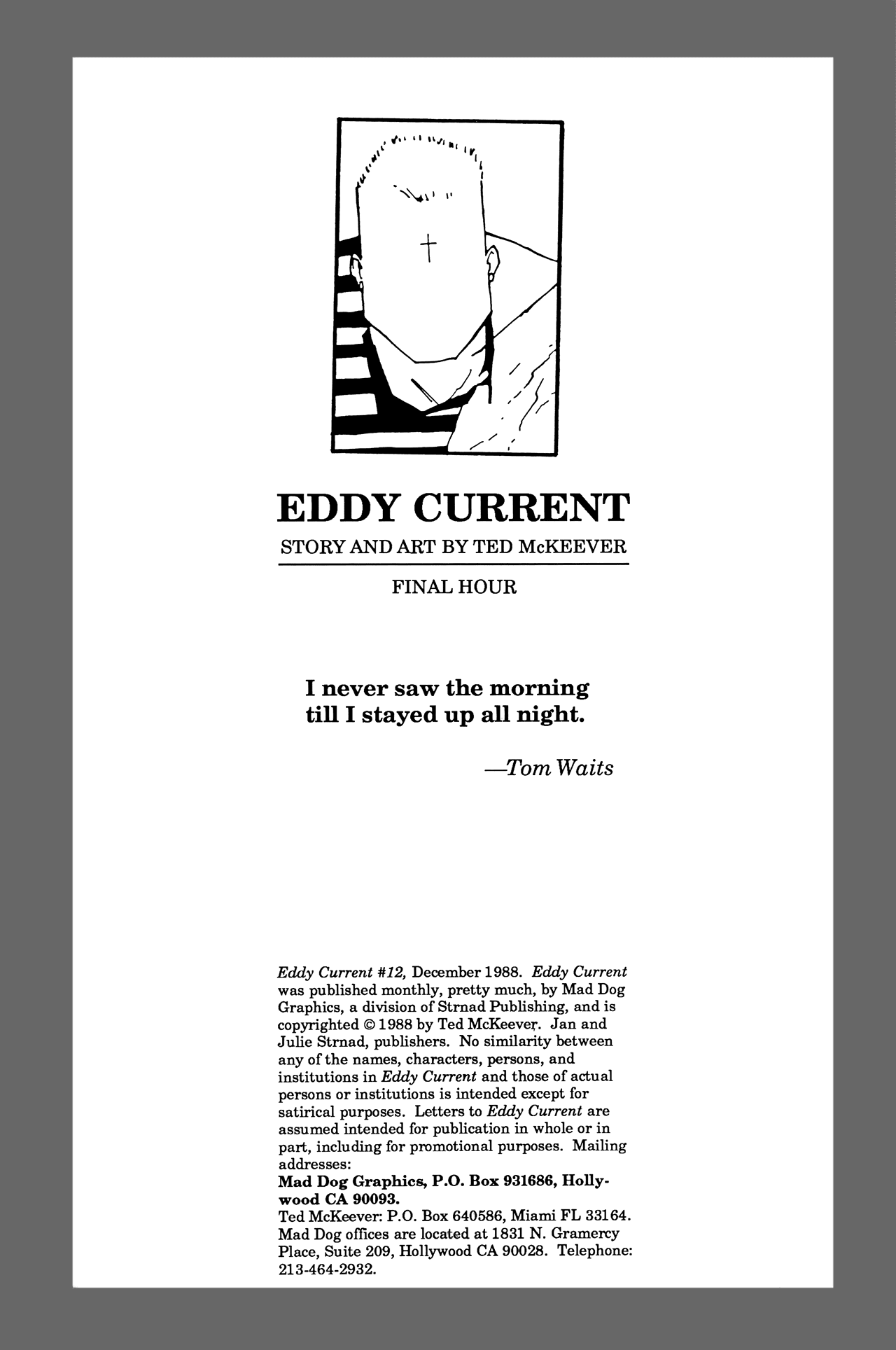 Read online Eddy Current comic -  Issue #12 - 2
