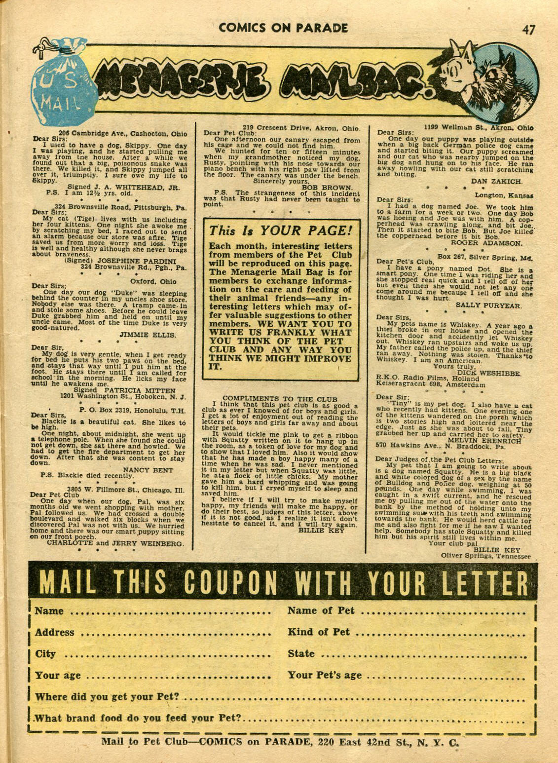 Read online Comics on Parade comic -  Issue #12 - 48