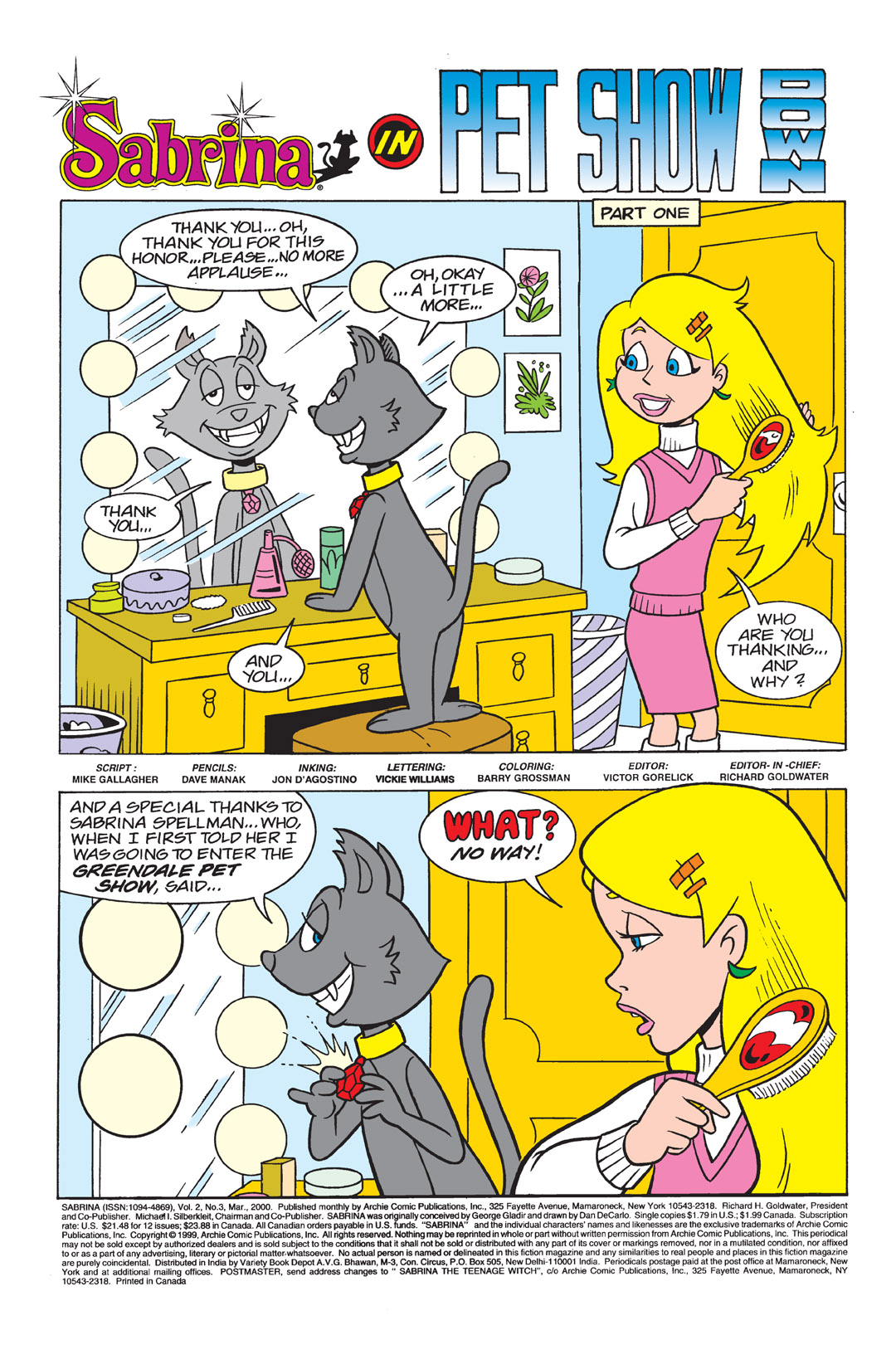 Read online Sabrina the Teenage Witch (2000) comic -  Issue #3 - 2
