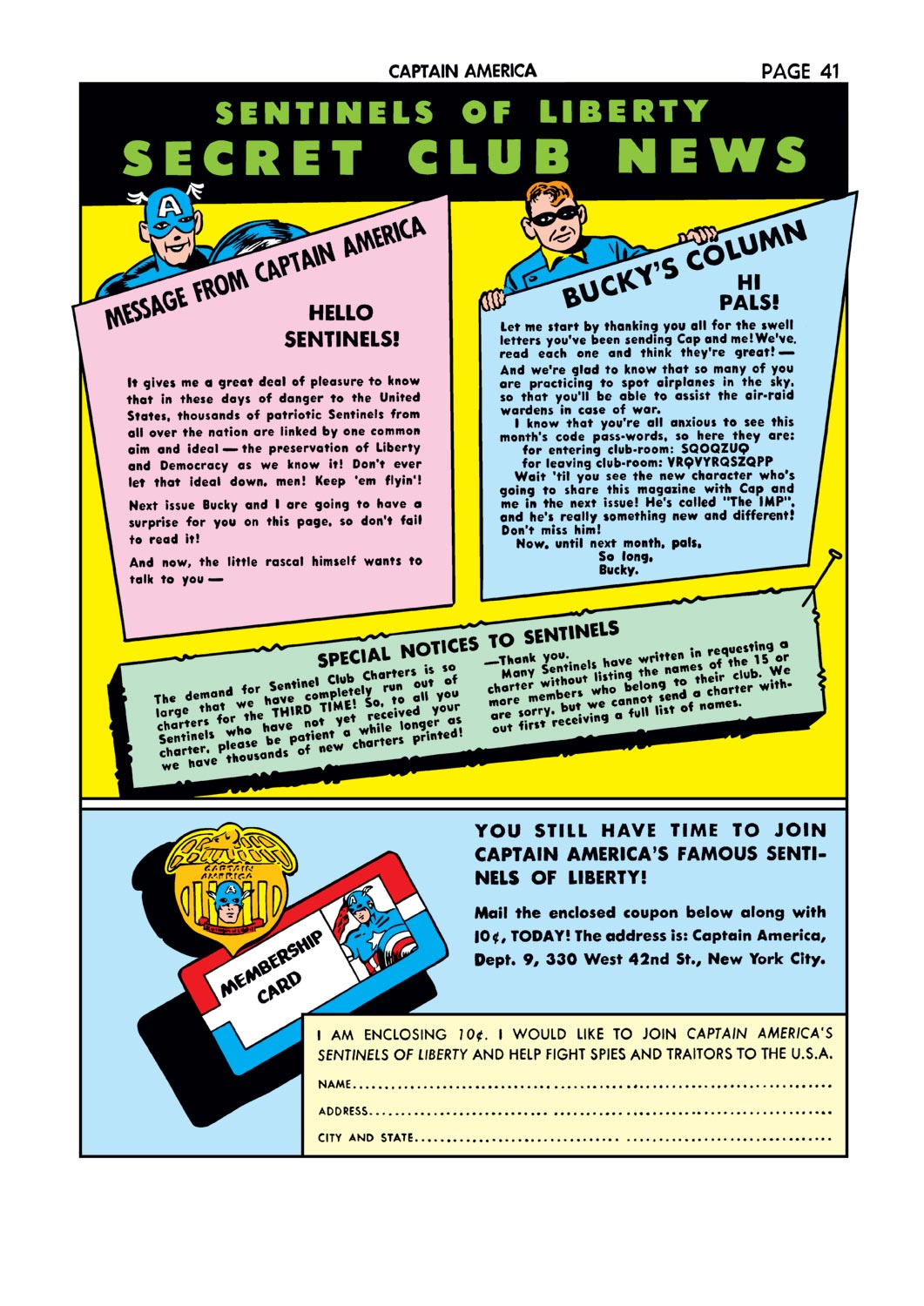 Read online Captain America Comics comic -  Issue #11 - 42