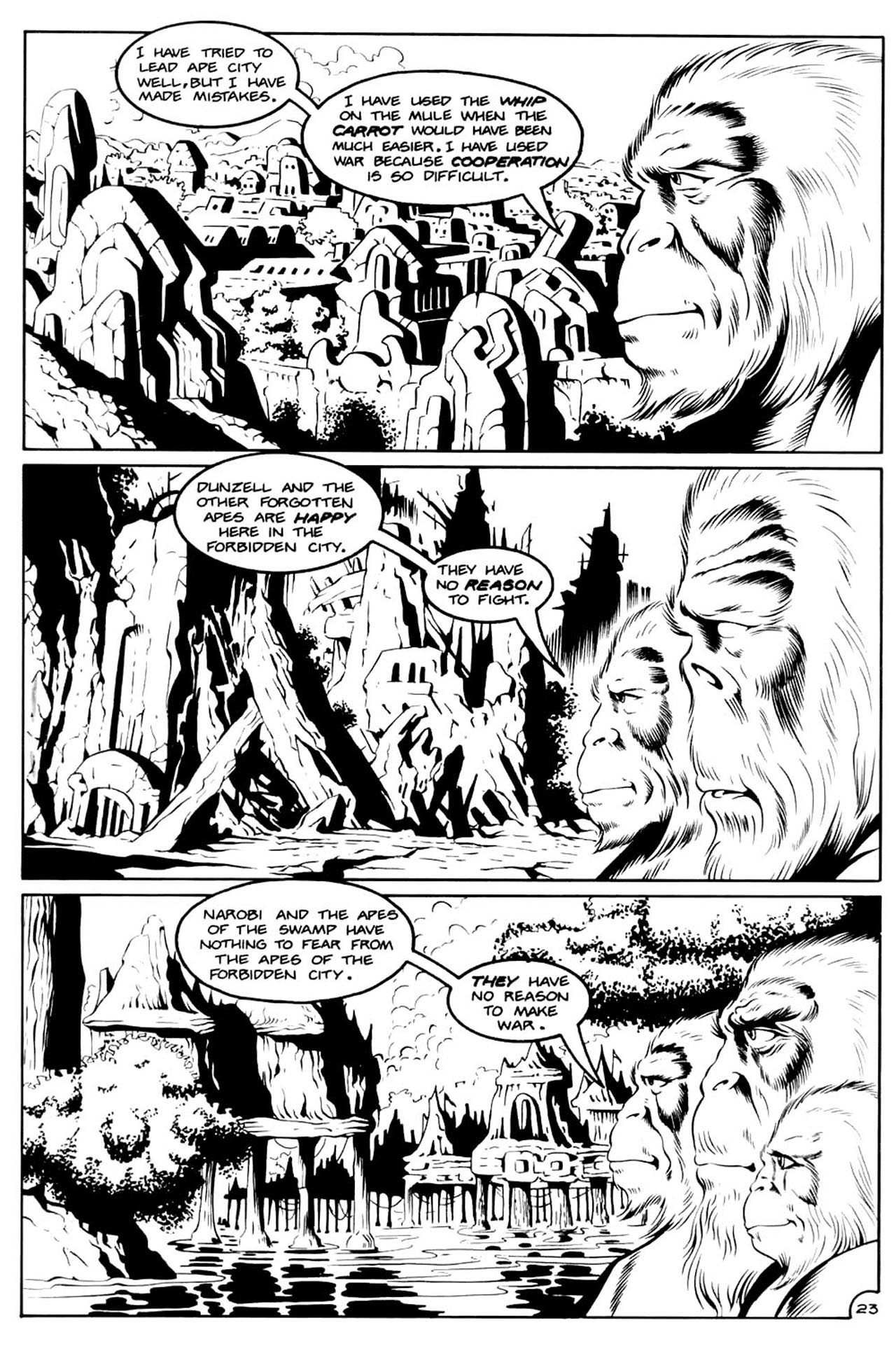 Read online Planet of the Apes (1990) comic -  Issue #11 - 25