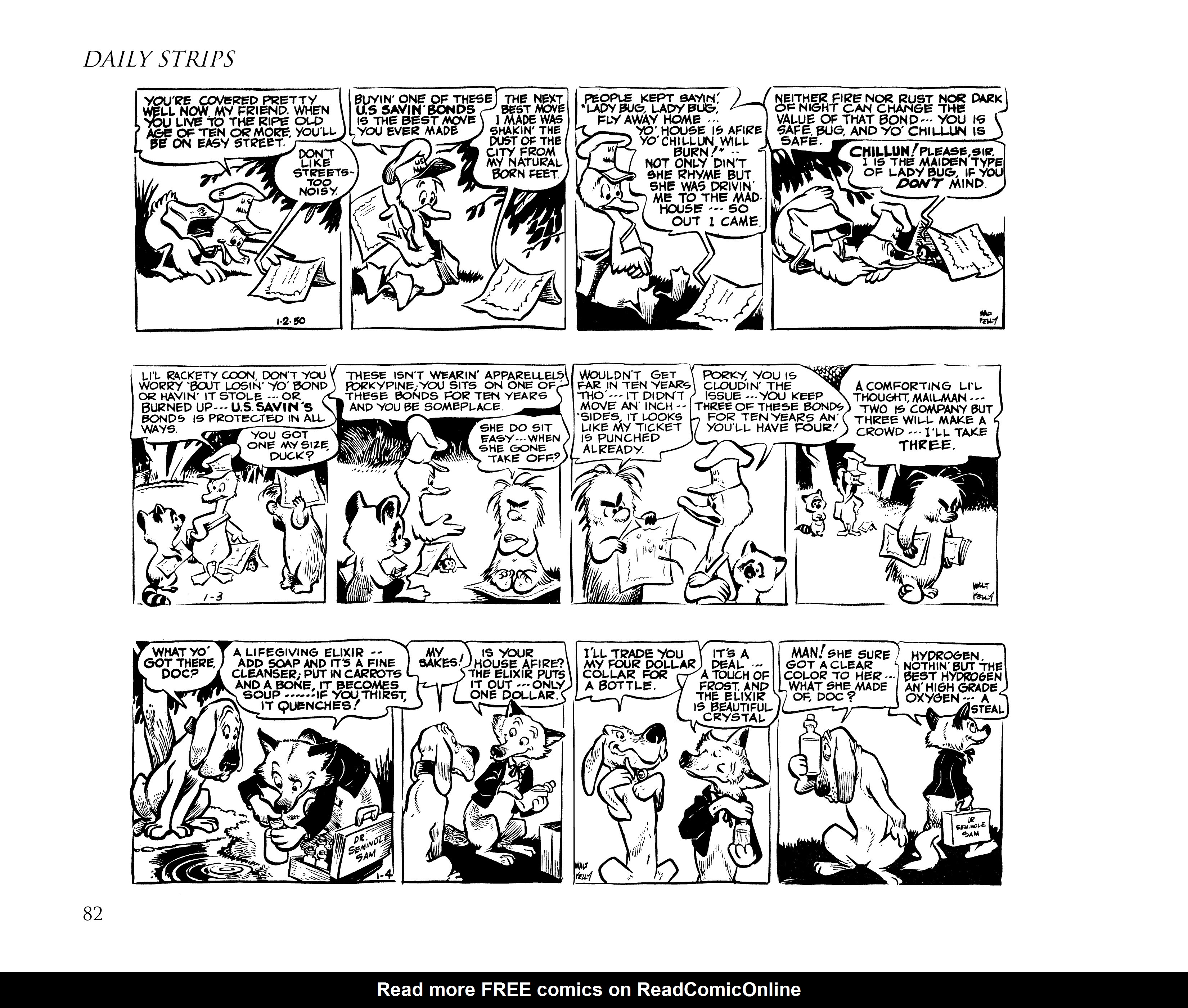 Read online Pogo by Walt Kelly: The Complete Syndicated Comic Strips comic -  Issue # TPB 1 (Part 1) - 100