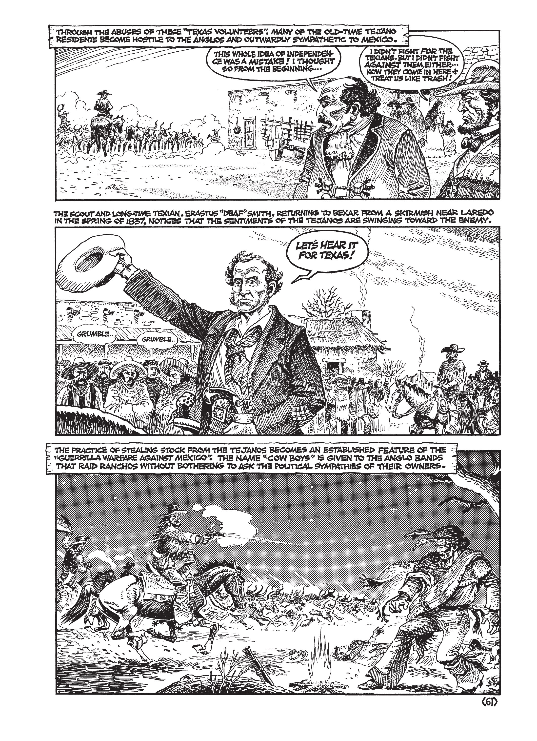 Read online Jack Jackson's American History: Los Tejanos and Lost Cause comic -  Issue # TPB (Part 1) - 64