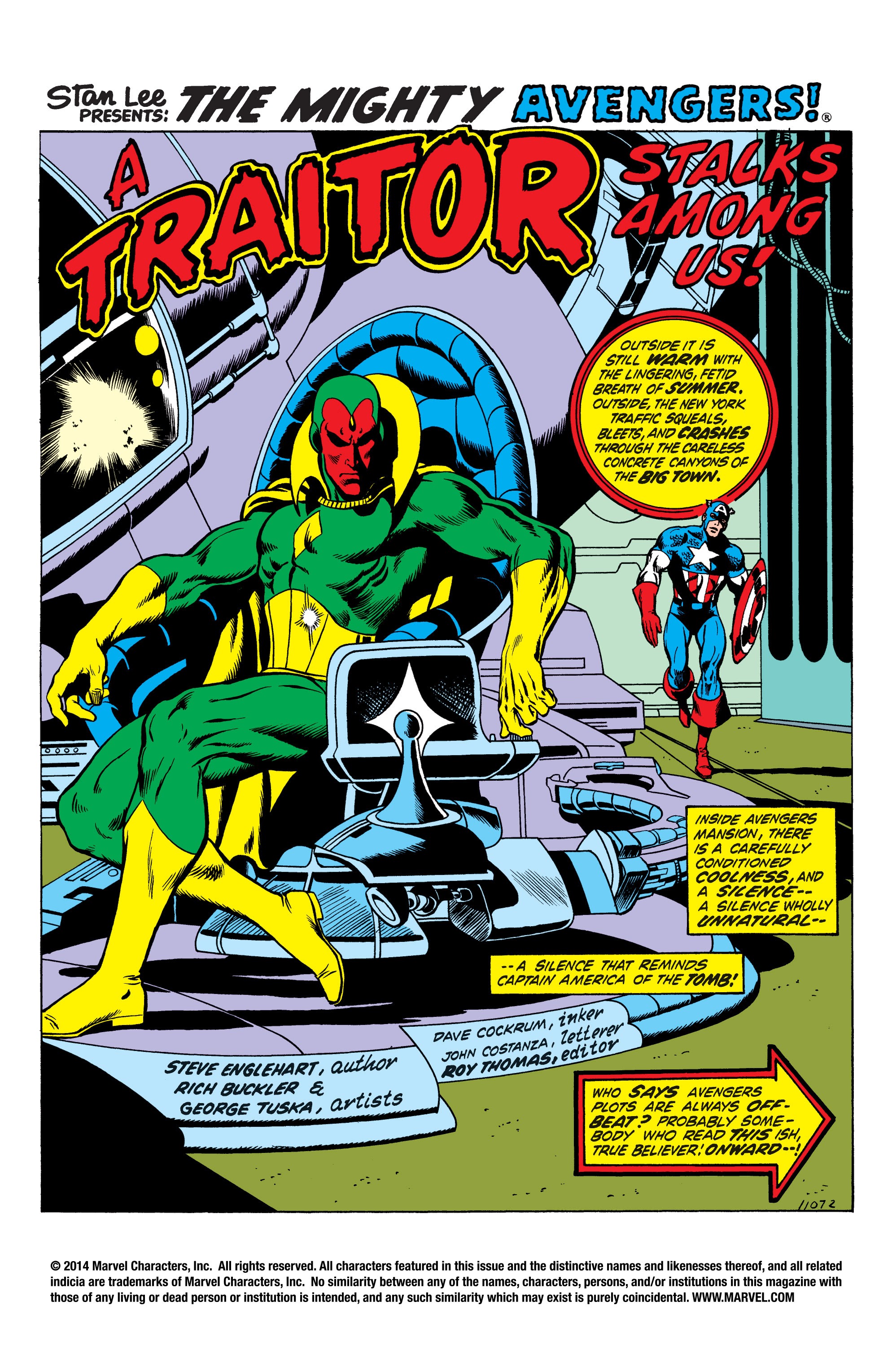 Read online The Avengers (1963) comic -  Issue #106 - 2