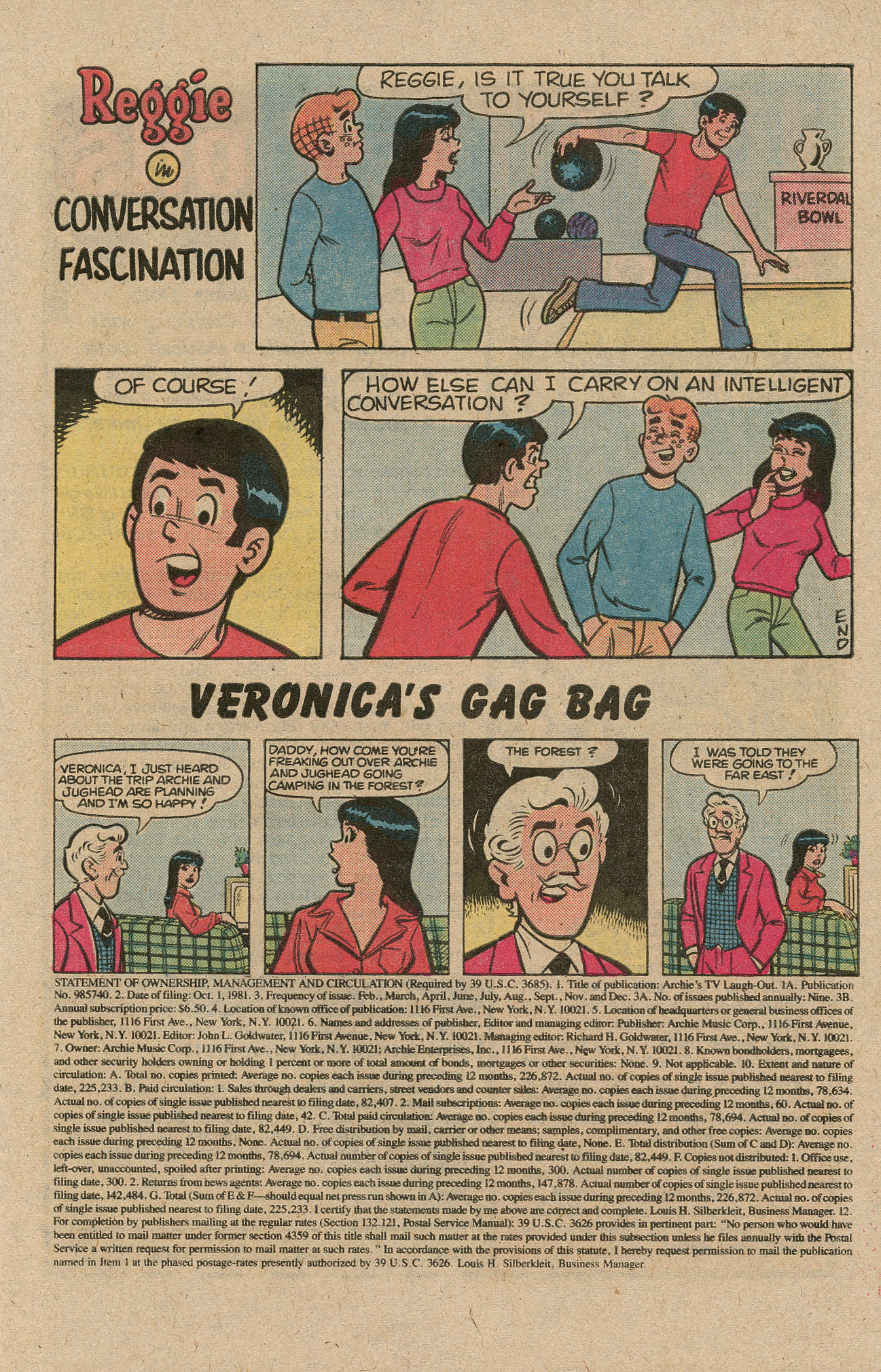 Read online Archie's TV Laugh-Out comic -  Issue #85 - 27
