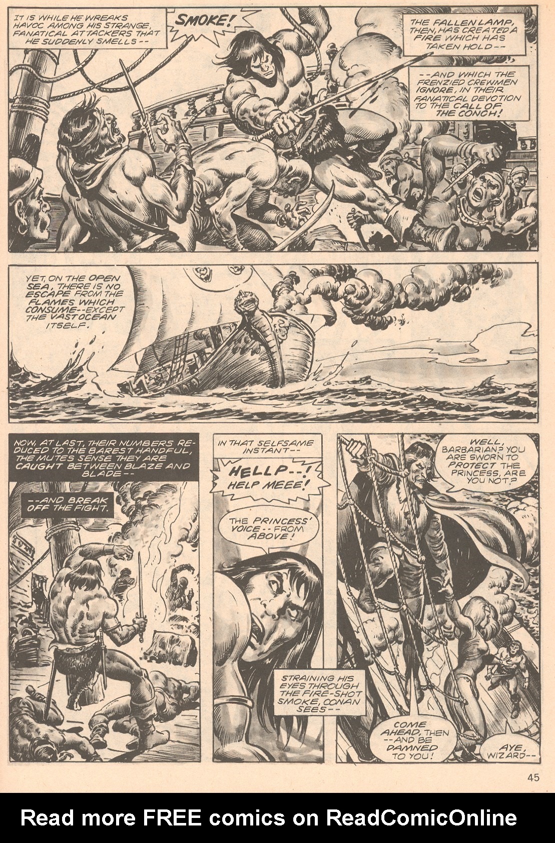 Read online The Savage Sword Of Conan comic -  Issue #66 - 45