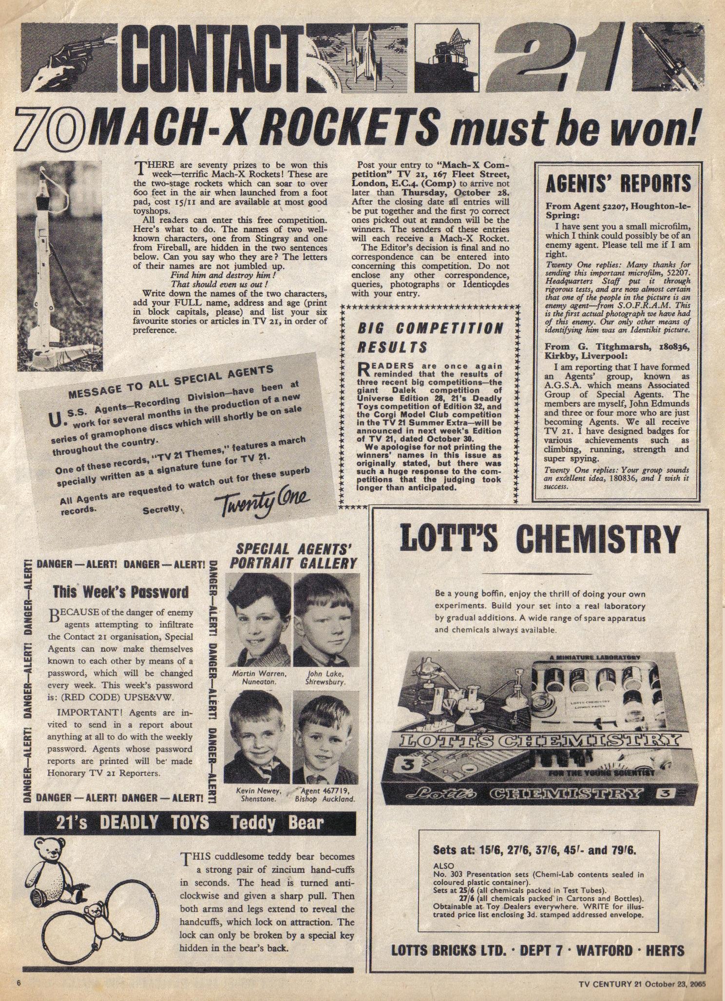 Read online TV Century 21 (TV 21) comic -  Issue #40 - 6