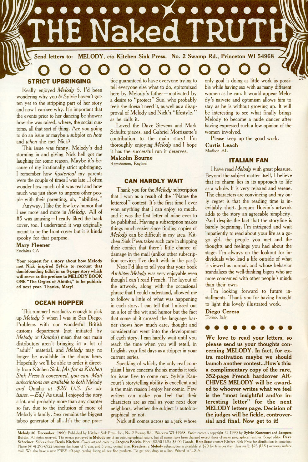 Read online Melody comic -  Issue #6 - 2