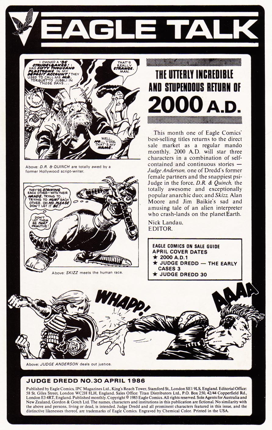 Read online Judge Dredd (1983) comic -  Issue #30 - 2