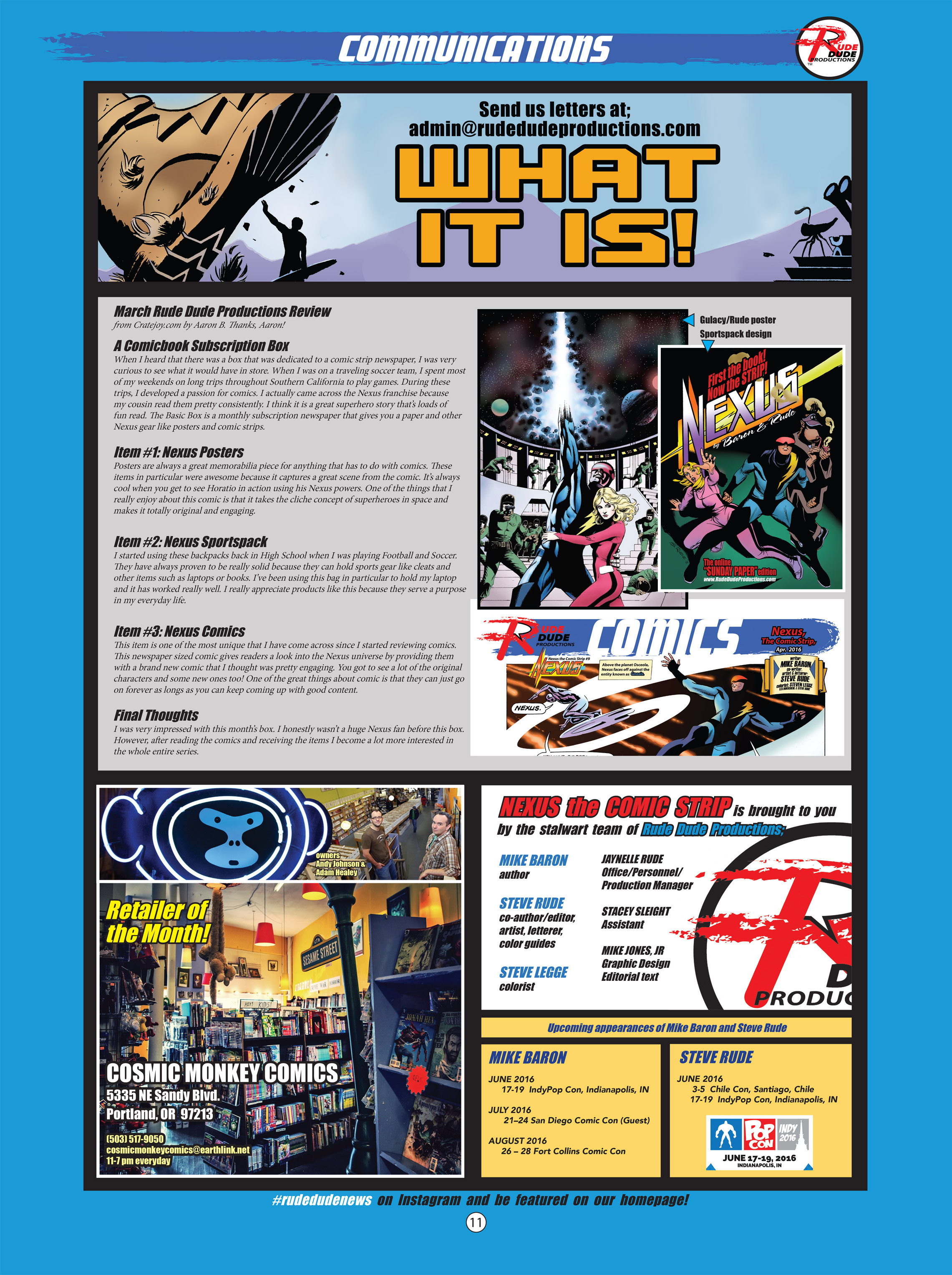 Read online Nexus: The Comic Strip comic -  Issue #5 - 11