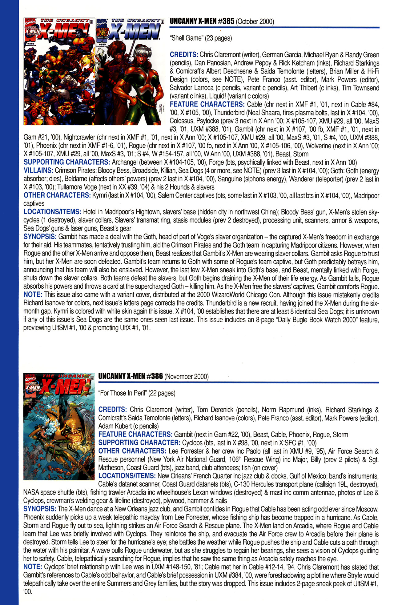 Read online Official Index to the Marvel Universe comic -  Issue #10 - 52