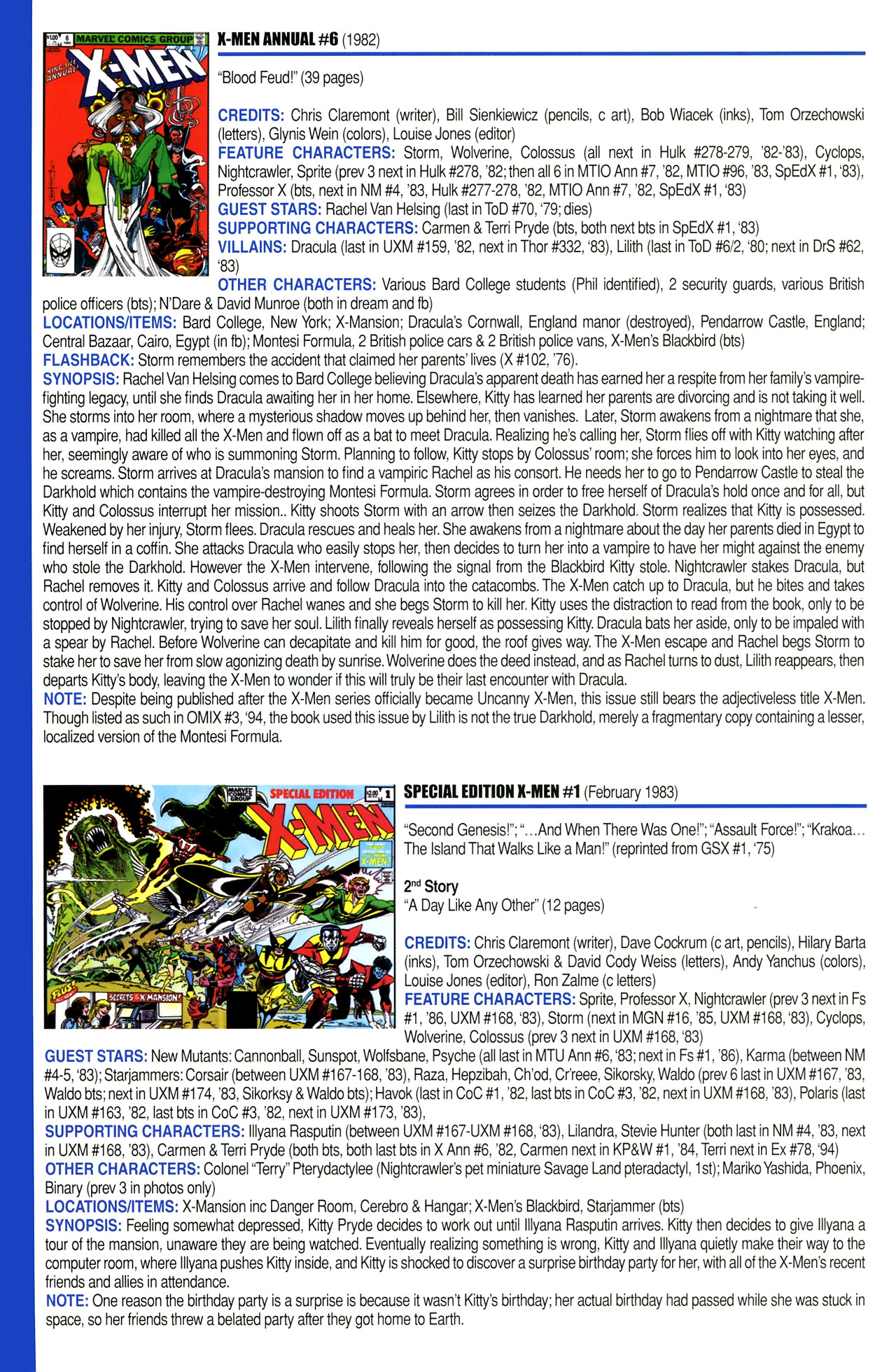 Read online Official Index to the Marvel Universe comic -  Issue #4 - 54