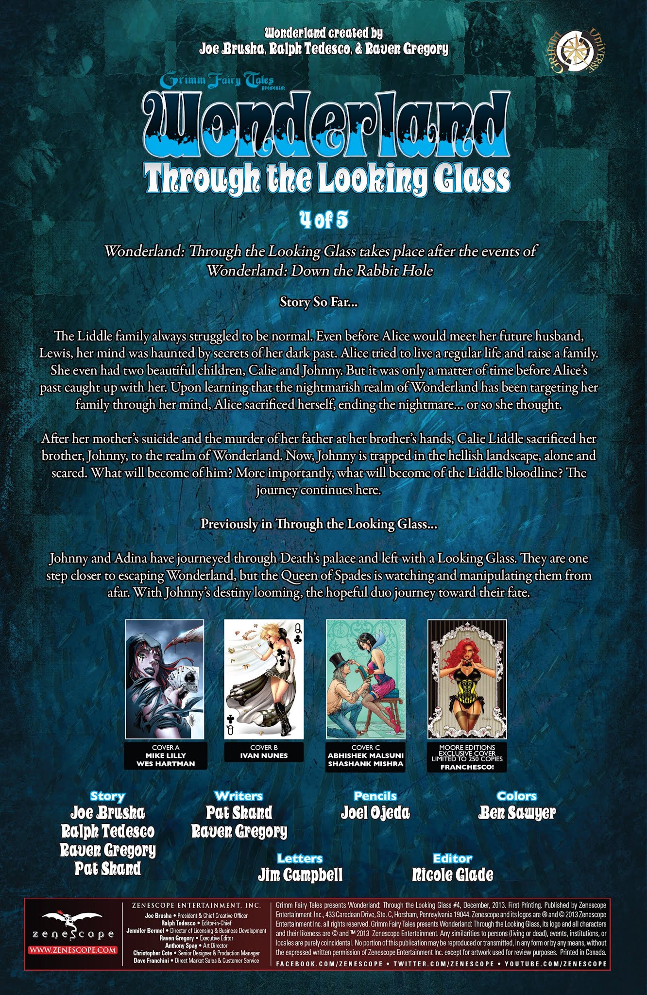 Read online Grimm Fairy Tales presents Wonderland: Through the Looking Glass comic -  Issue #4 - 2