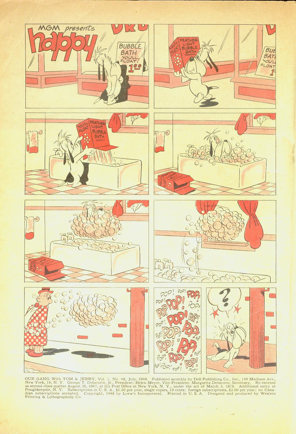 Read online Our Gang with Tom & Jerry comic -  Issue #48 - 2