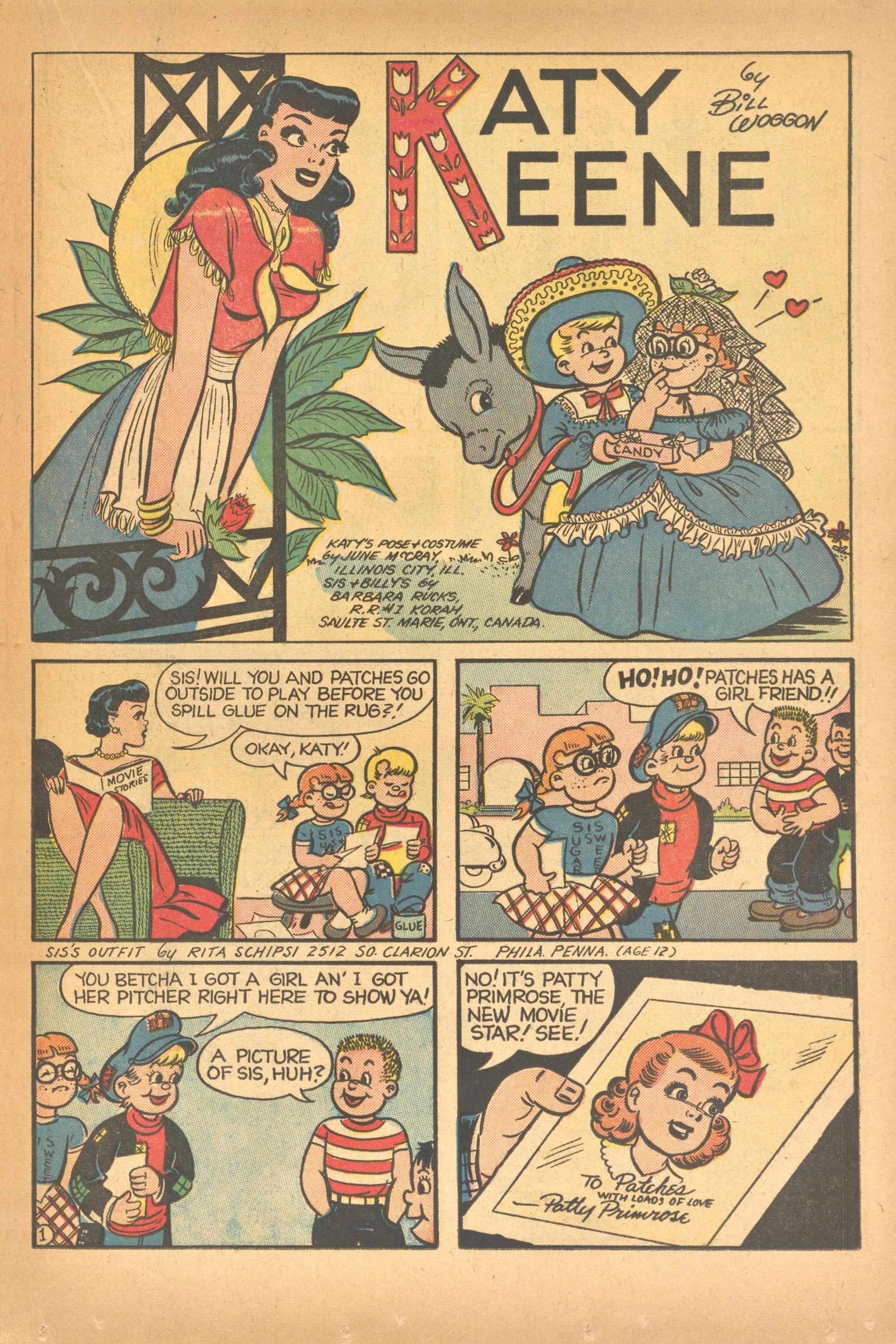 Read online Katy Keene (1949) comic -  Issue #19 - 21