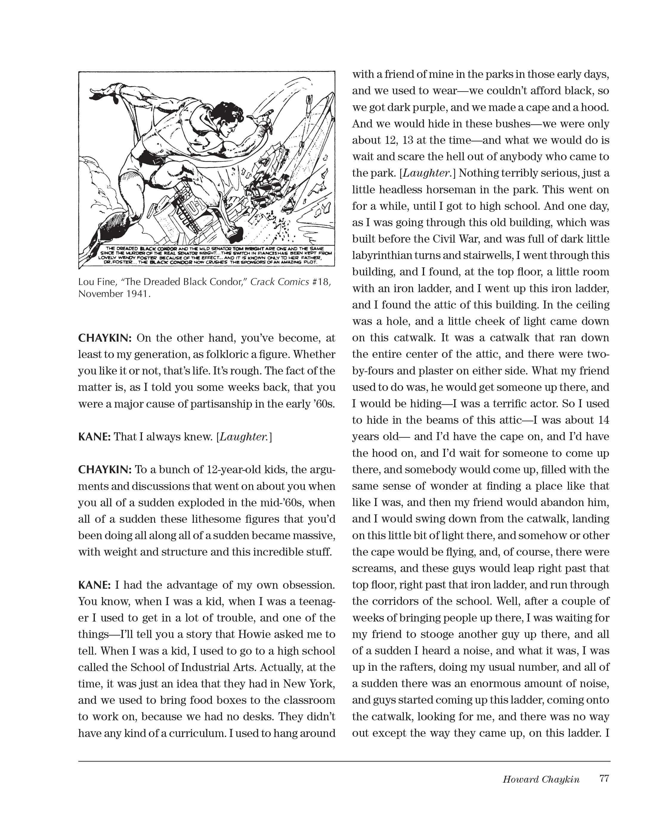 Read online Sparring With Gil Kane: Colloquies On Comic Art and Aesthetics comic -  Issue # TPB (Part 1) - 77