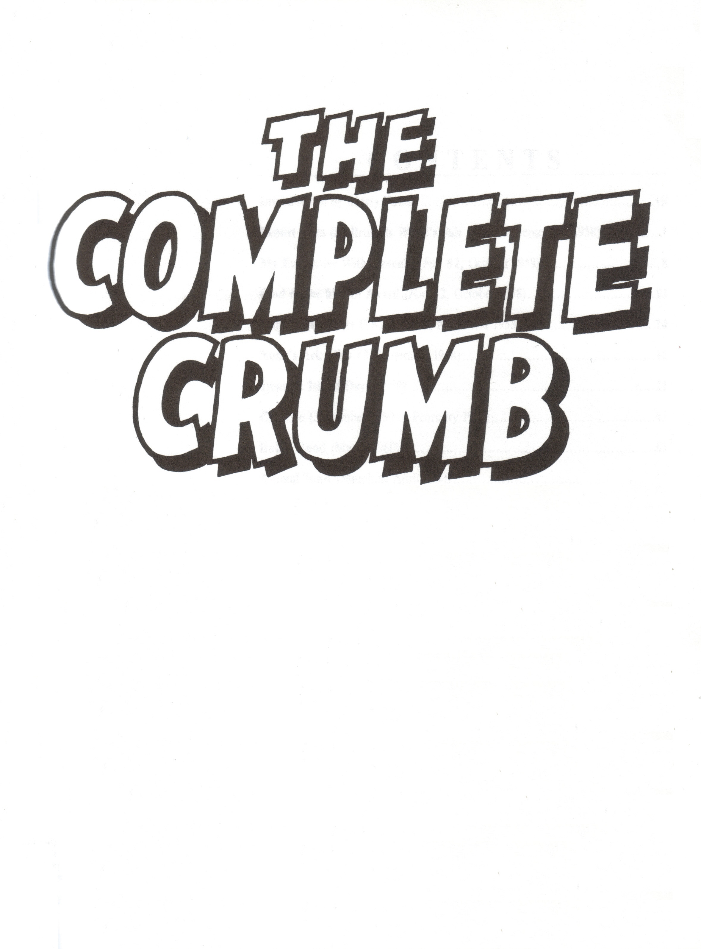 Read online The Complete Crumb Comics comic -  Issue # TPB 1 - 3