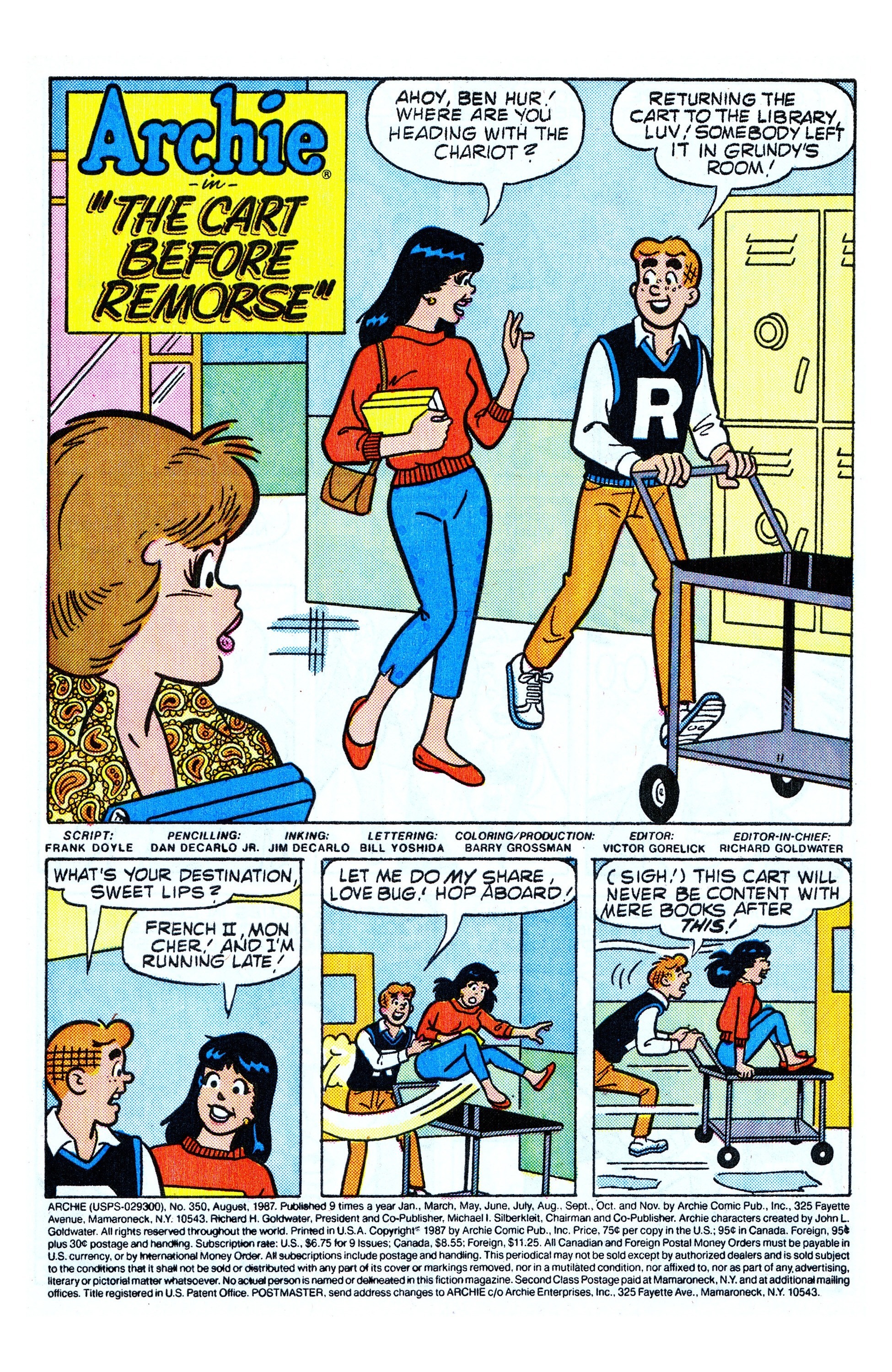 Read online Archie (1960) comic -  Issue #350 - 2