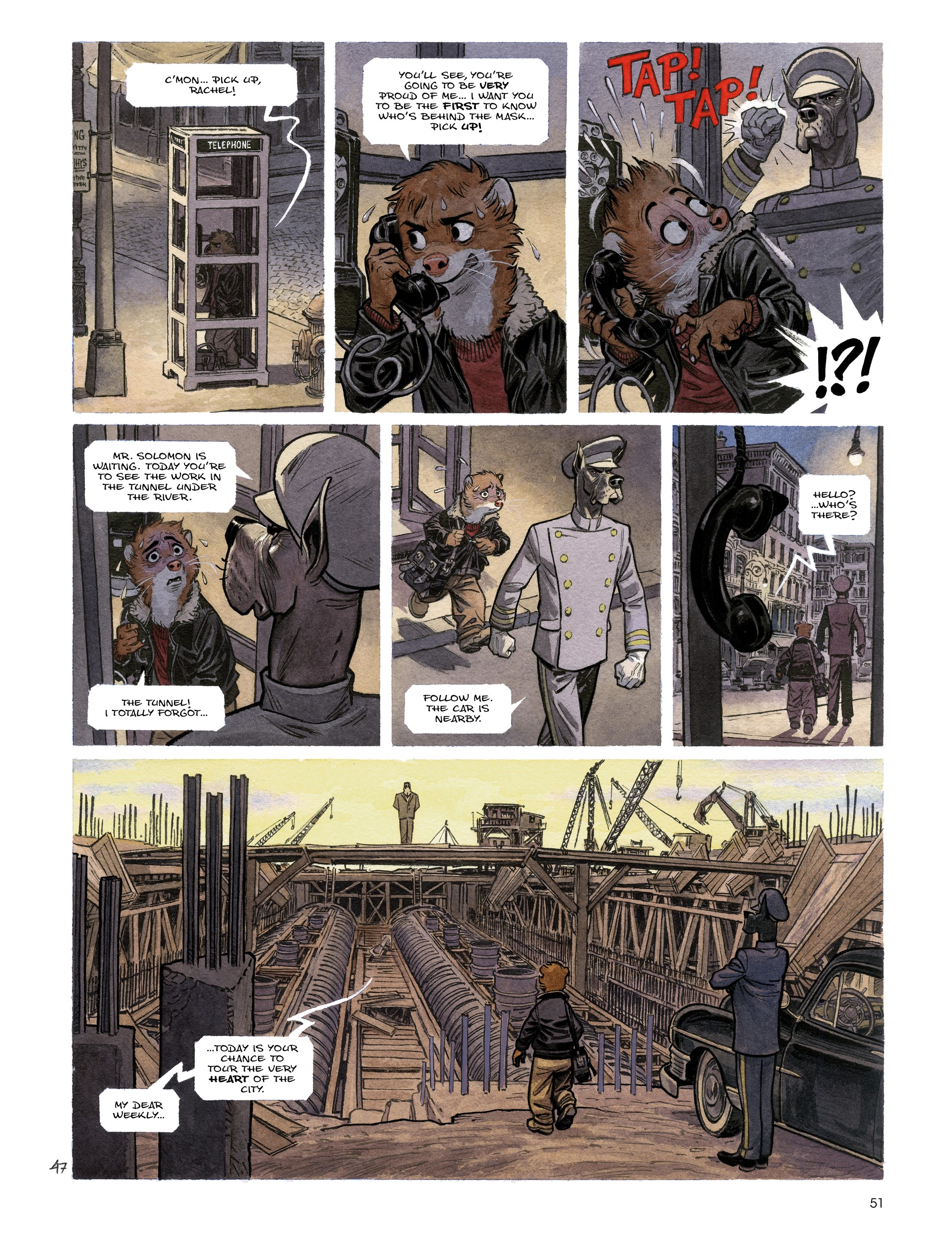 Read online Blacksad: They All Fall Down · Part One comic -  Issue # TPB - 53