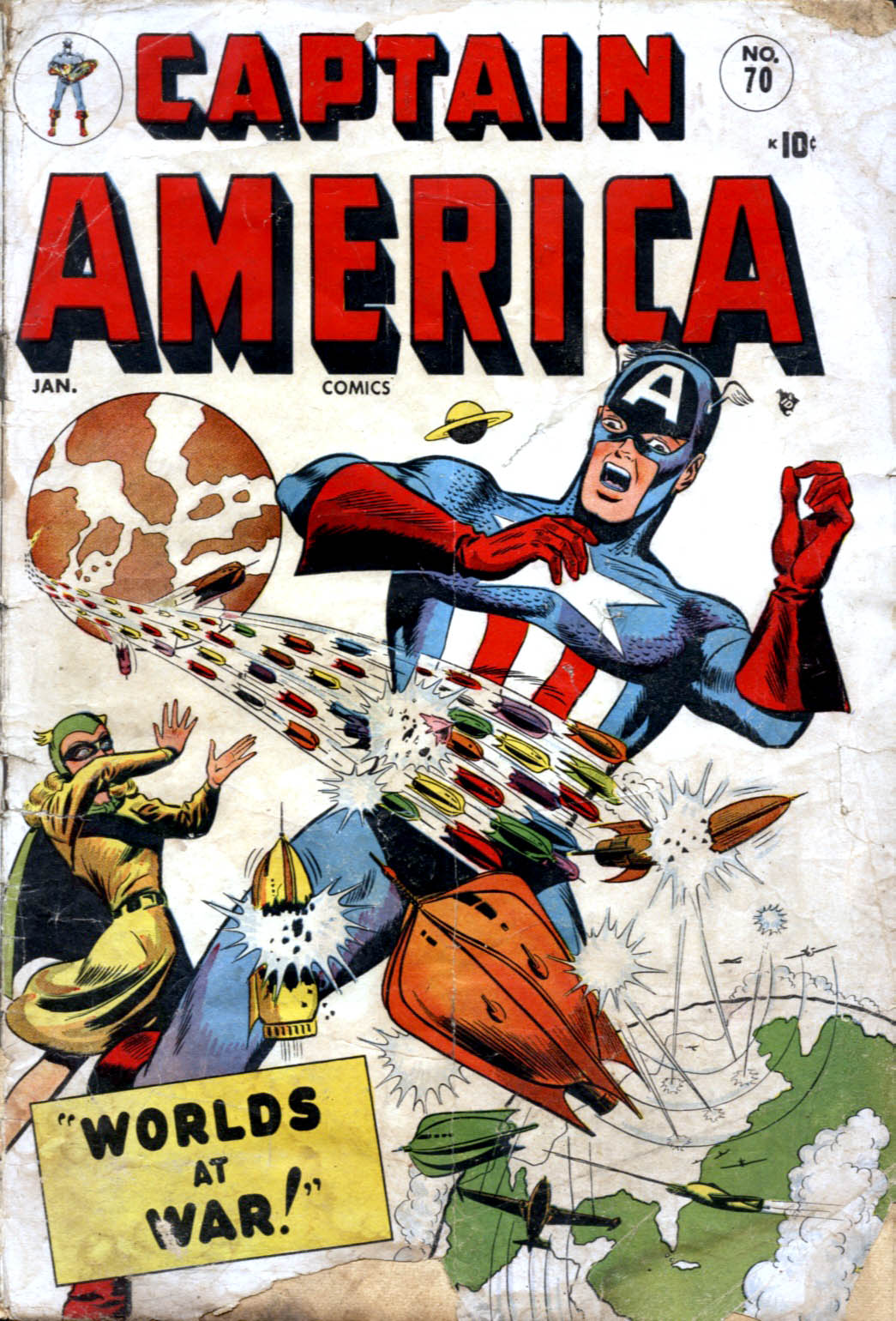 Read online Captain America Comics comic -  Issue #70 - 1