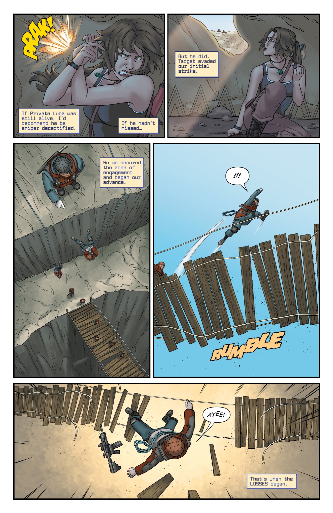 Read online Tomb Raider: Survivor's Crusade comic -  Issue #4 - 4