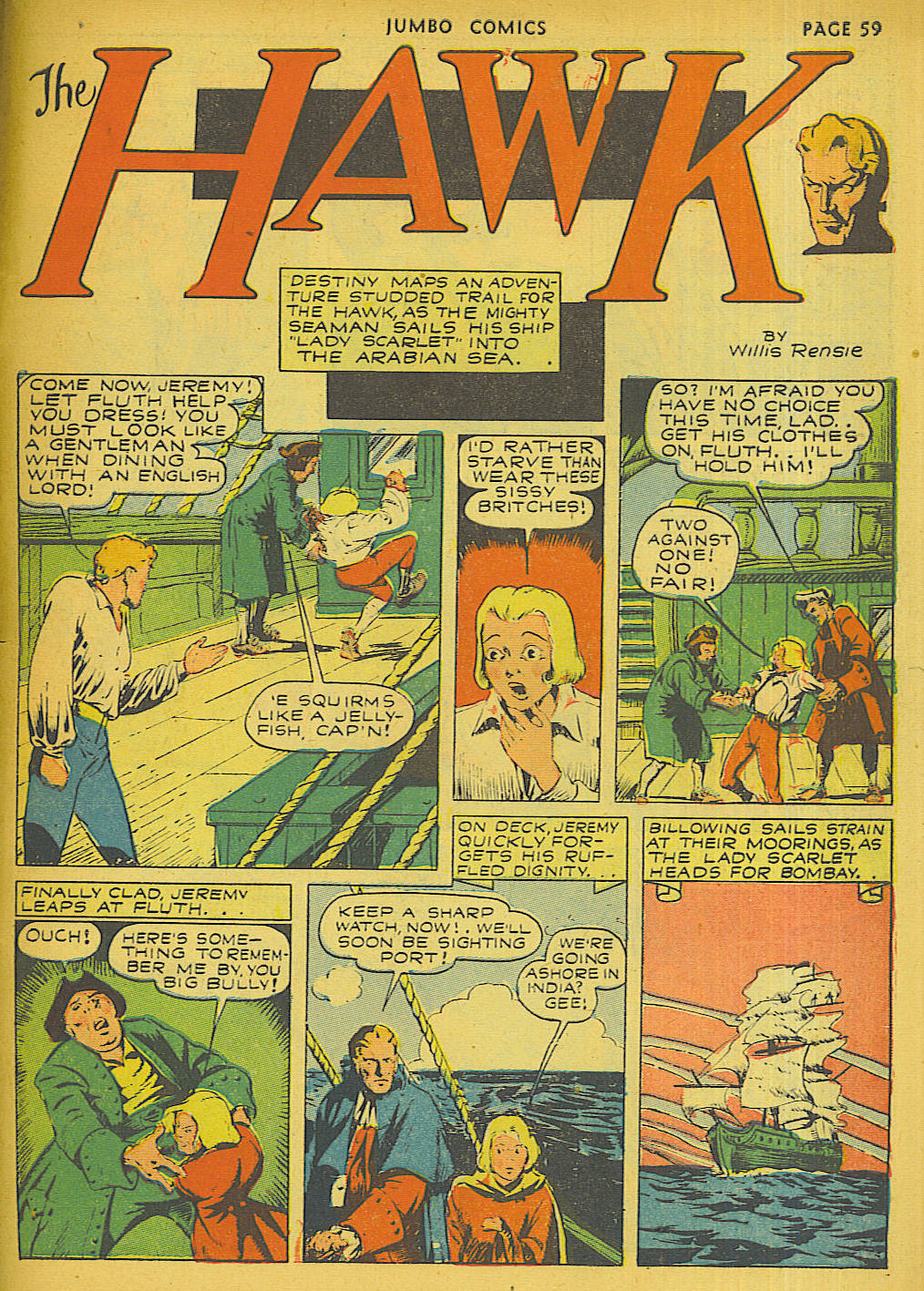 Read online Jumbo Comics comic -  Issue #38 - 61
