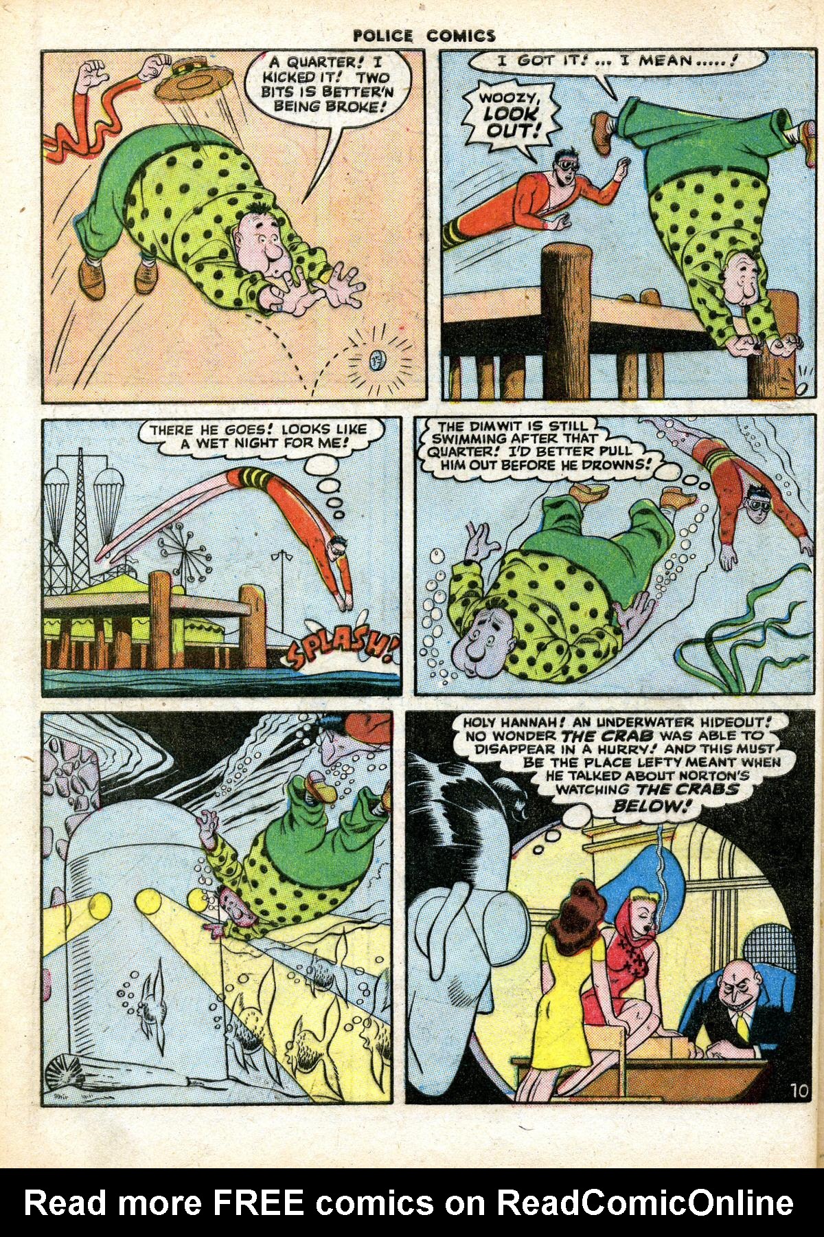 Read online Police Comics comic -  Issue #63 - 12