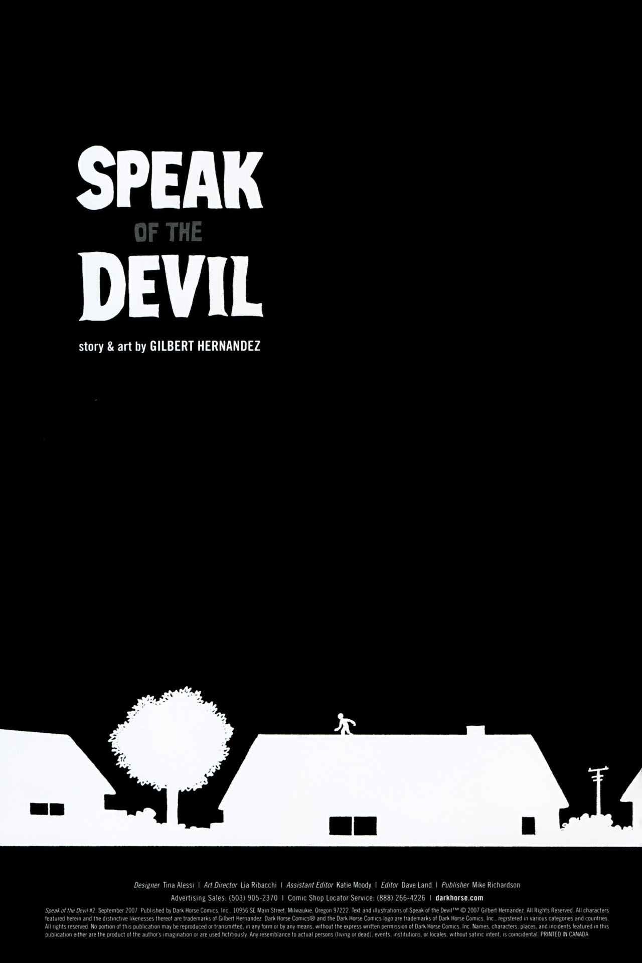 Read online Speak of the Devil comic -  Issue #2 - 2