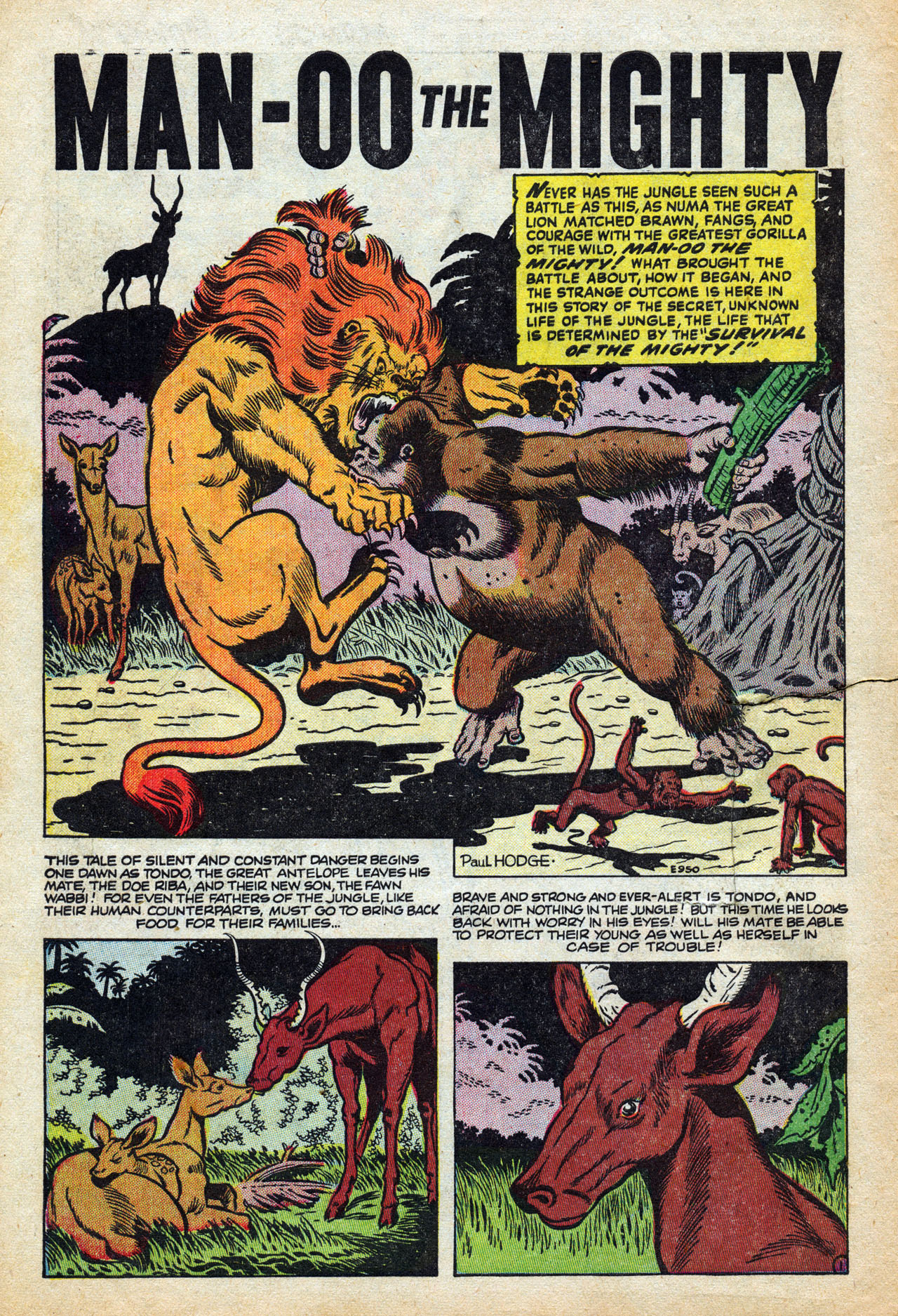 Read online Jungle Action (1954) comic -  Issue #1 - 10