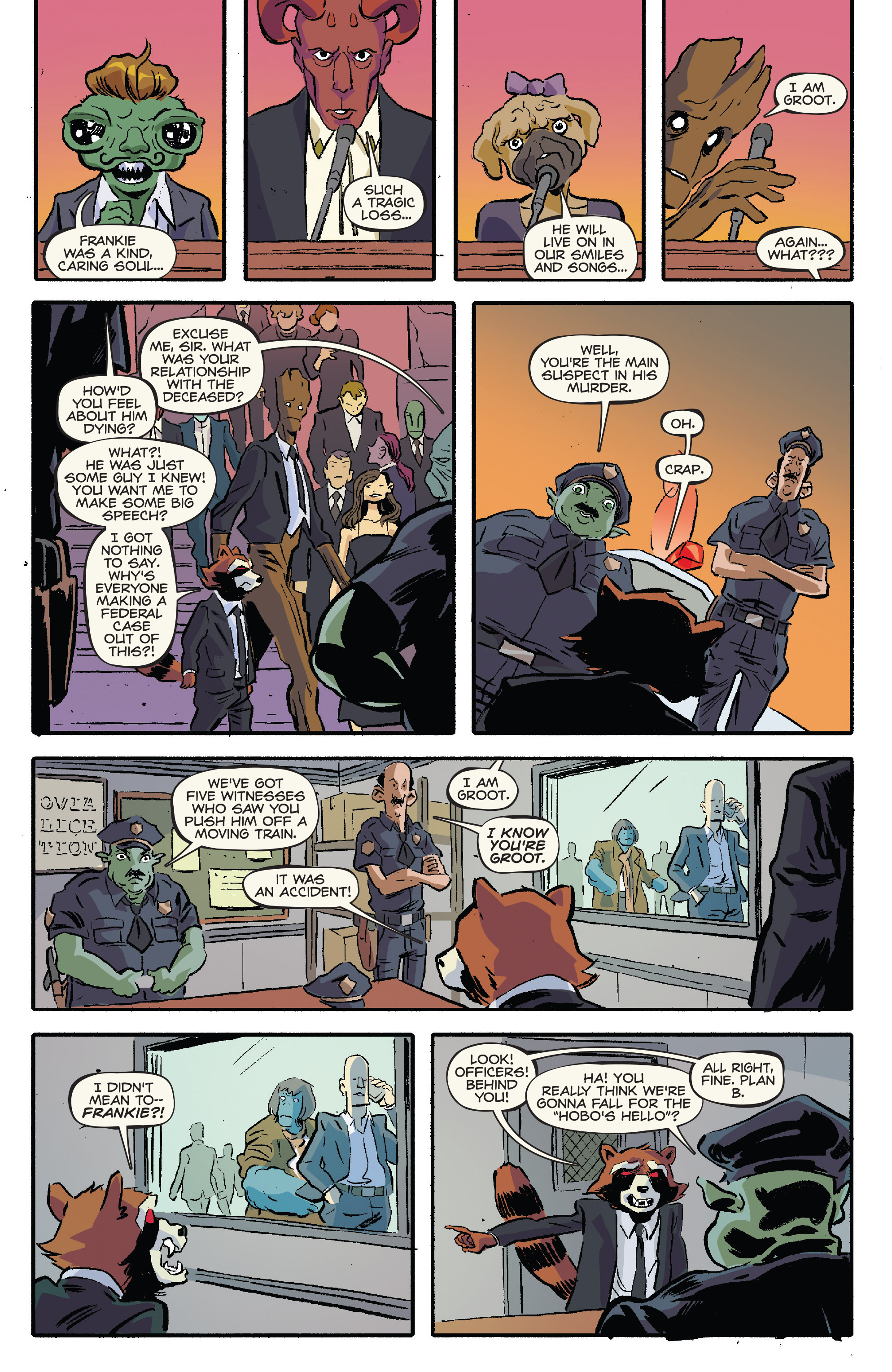 Read online Rocket Raccoon & Groot comic -  Issue #7 - 12