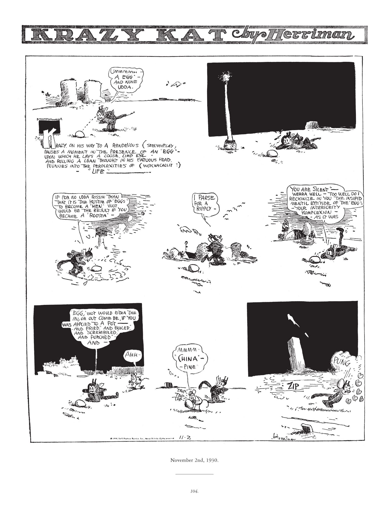 Read online Krazy & Ignatz comic -  Issue # TPB 6 - 102