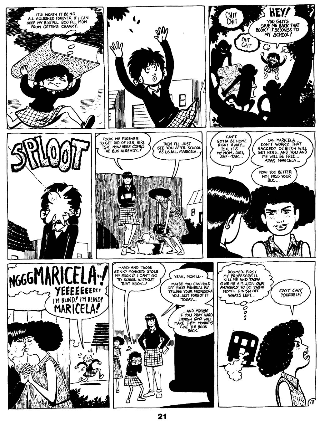 Read online Love and Rockets (1982) comic -  Issue #22 - 23