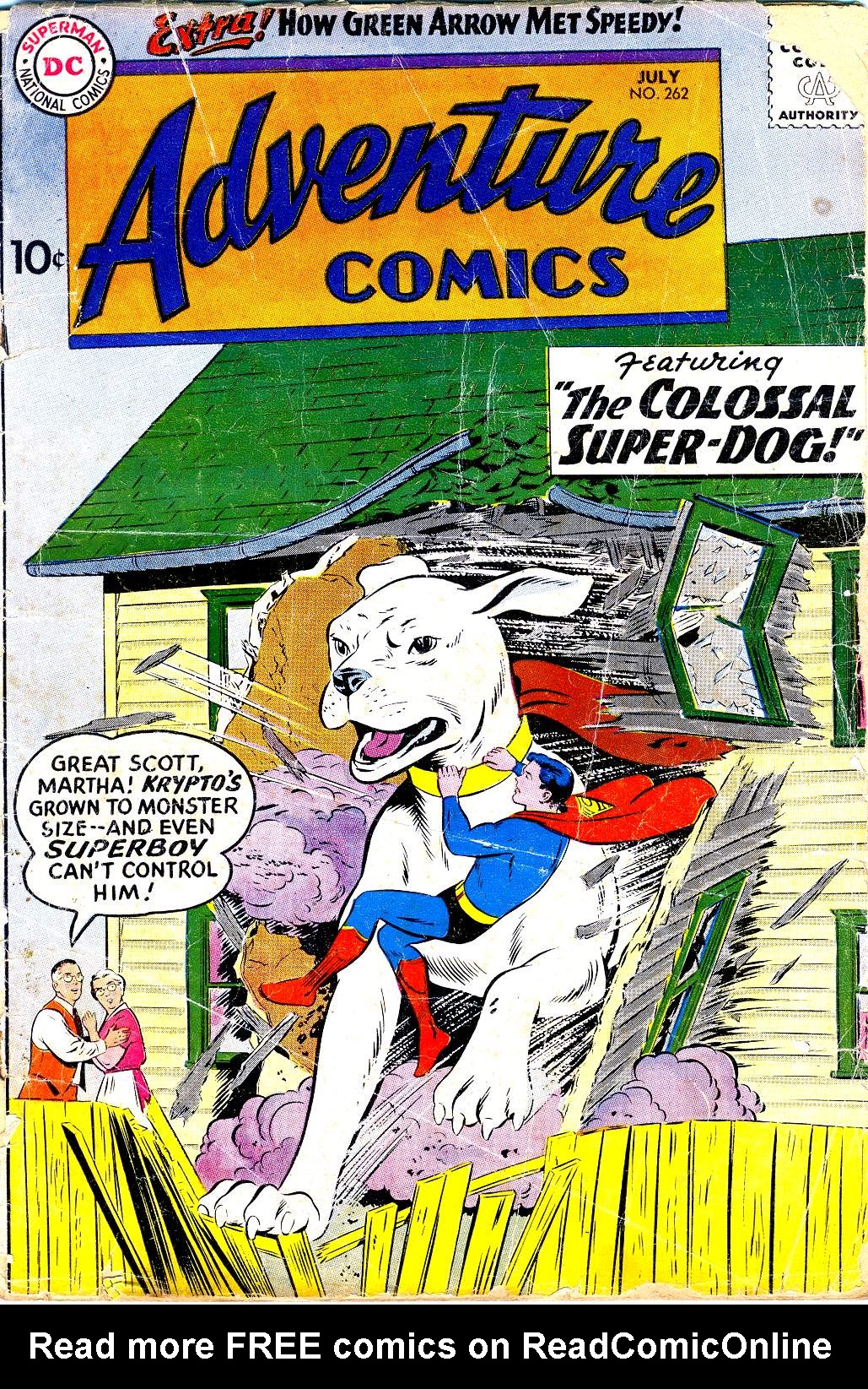 Read online Adventure Comics (1938) comic -  Issue #262 - 1