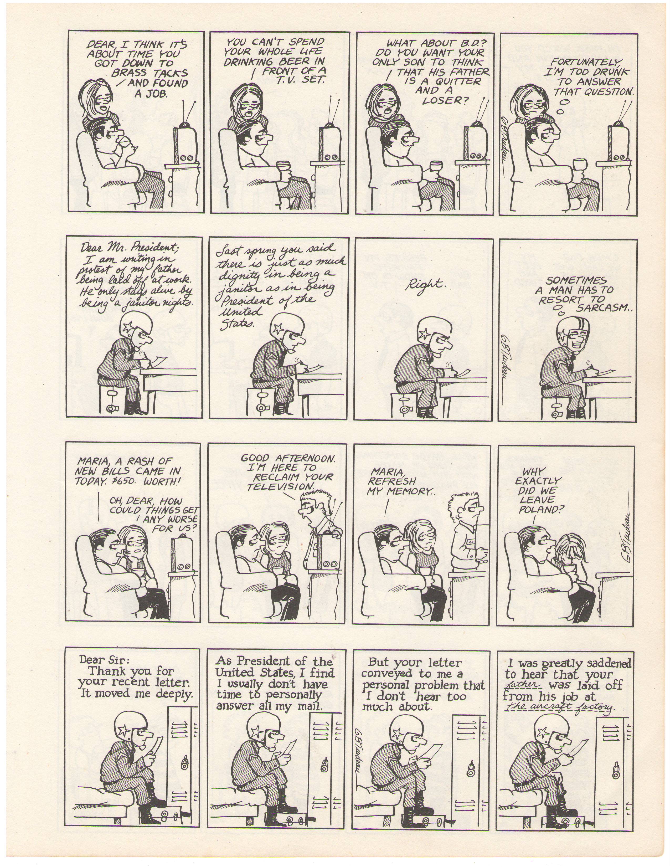 Read online The Doonesbury Chronicles comic -  Issue # TPB (Part 1) - 19