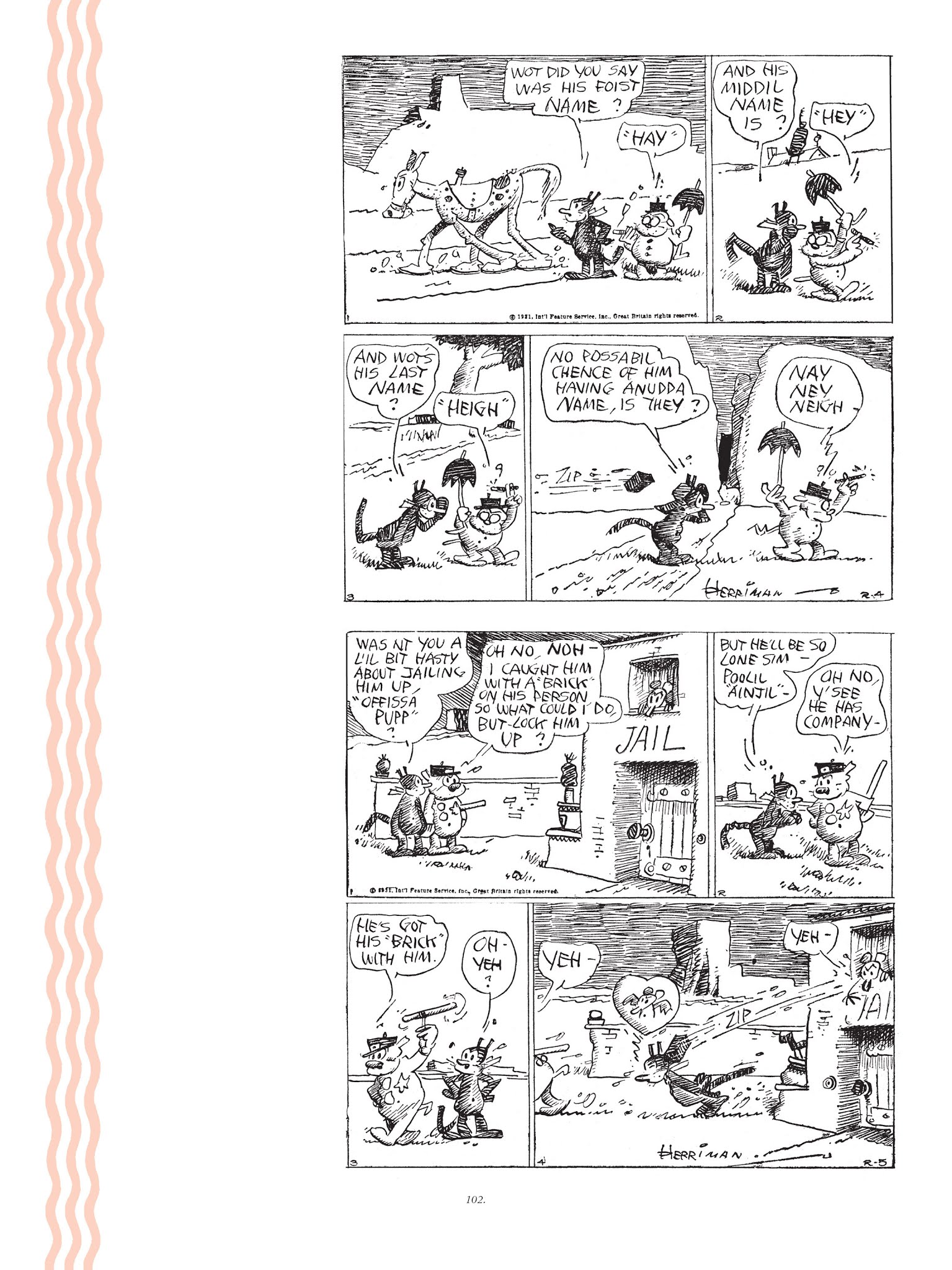 Read online Krazy & Ignatz comic -  Issue # TPB 7 - 99