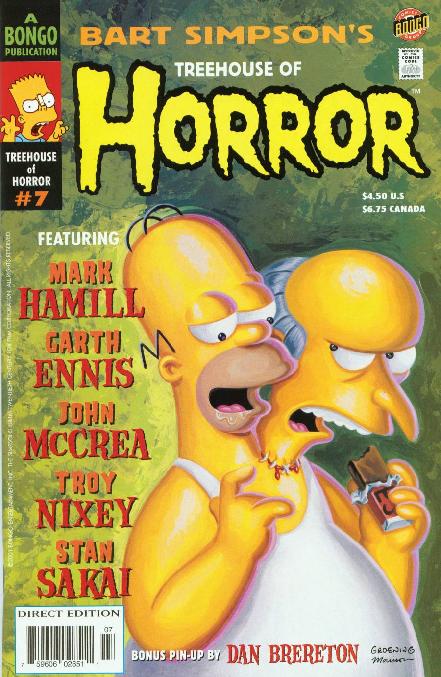 Read online Treehouse of Horror comic -  Issue #7 - 1